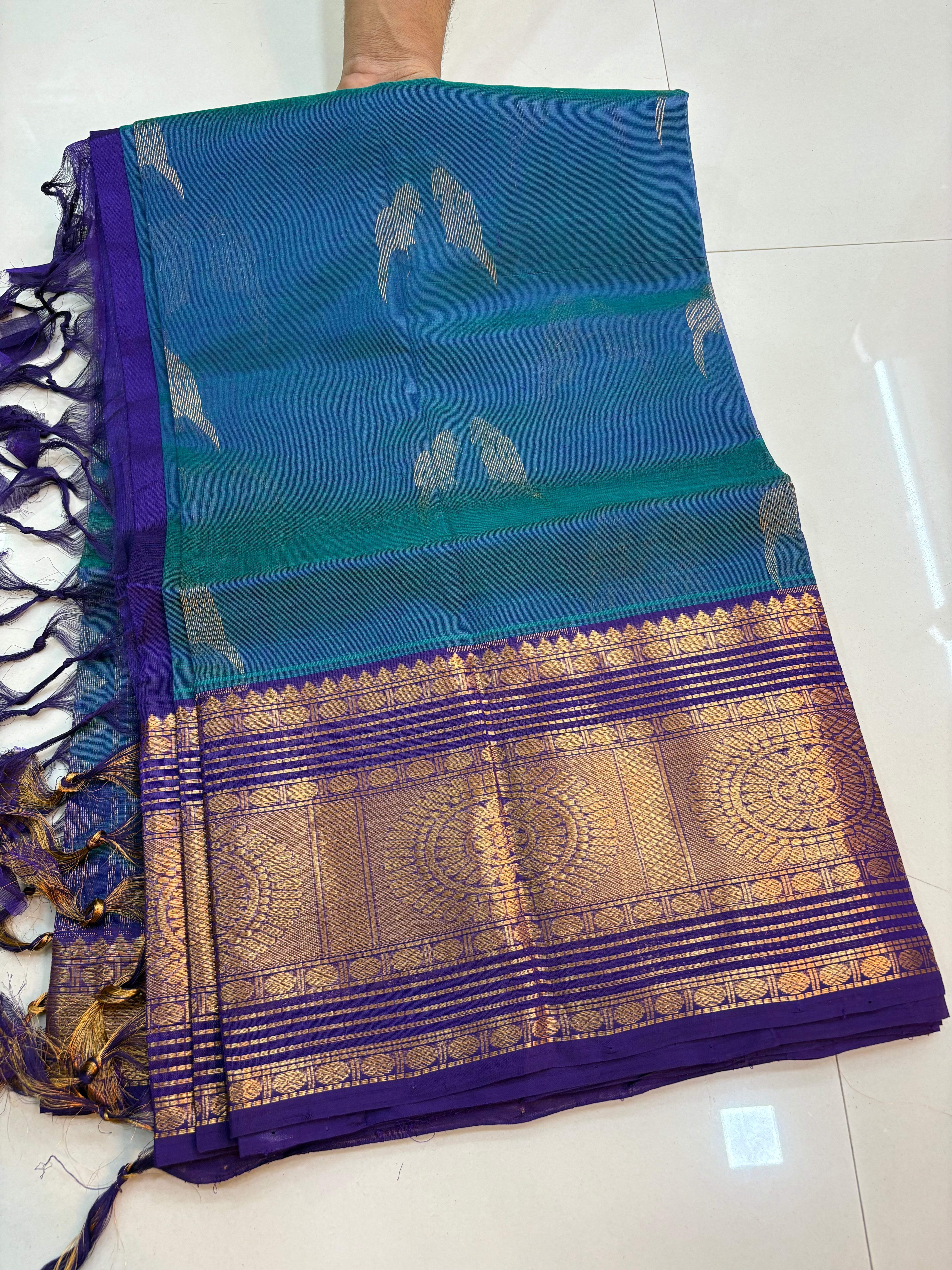 Vintage Handloom Mangalagiri Pattu saree