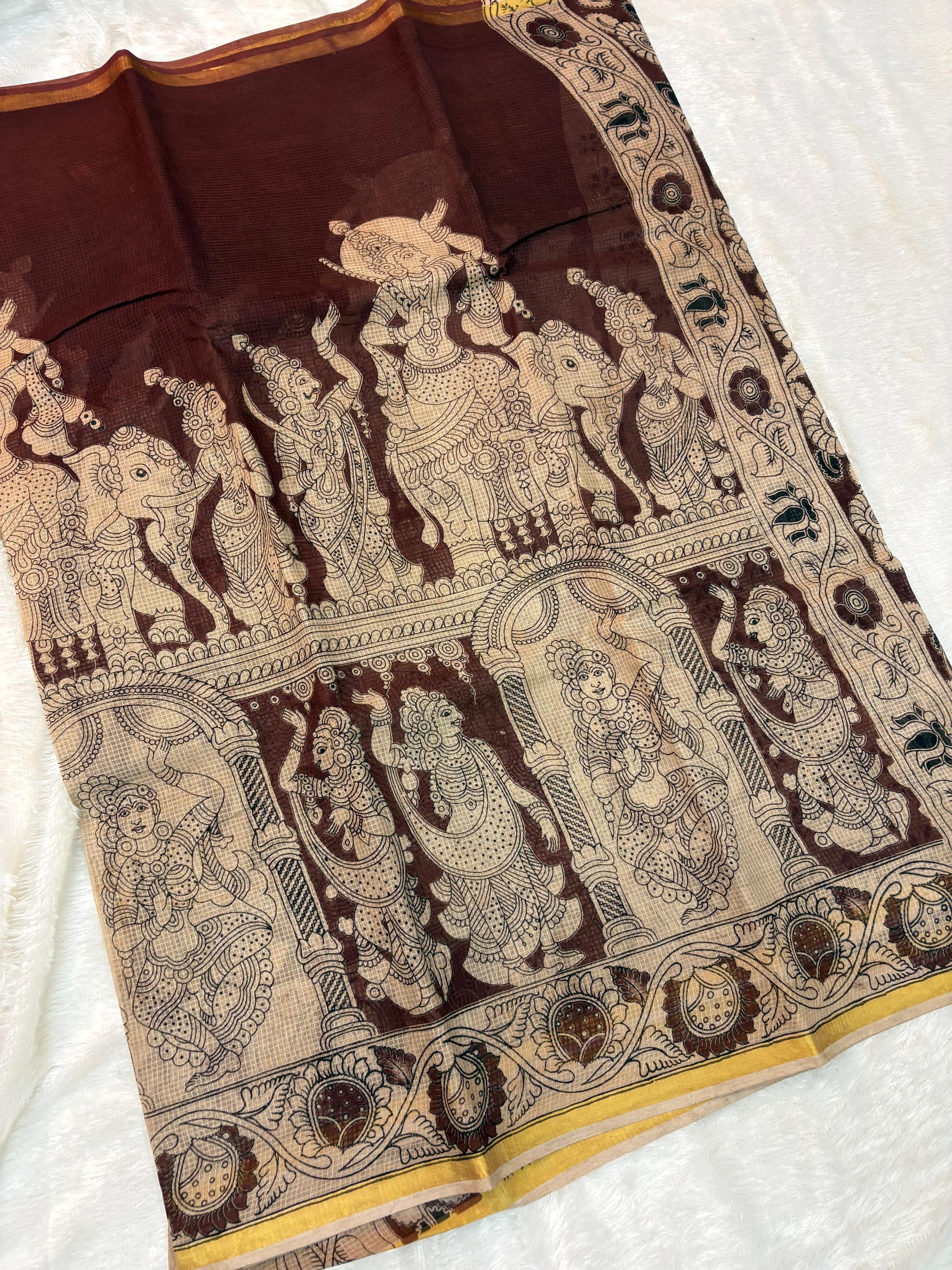 Ramayana Theme Kota Kalamkari