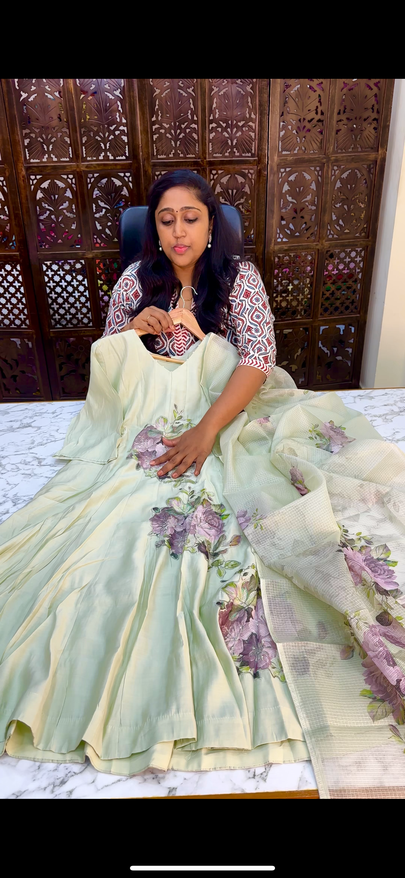 Appliqué Designer Anarkali Suit