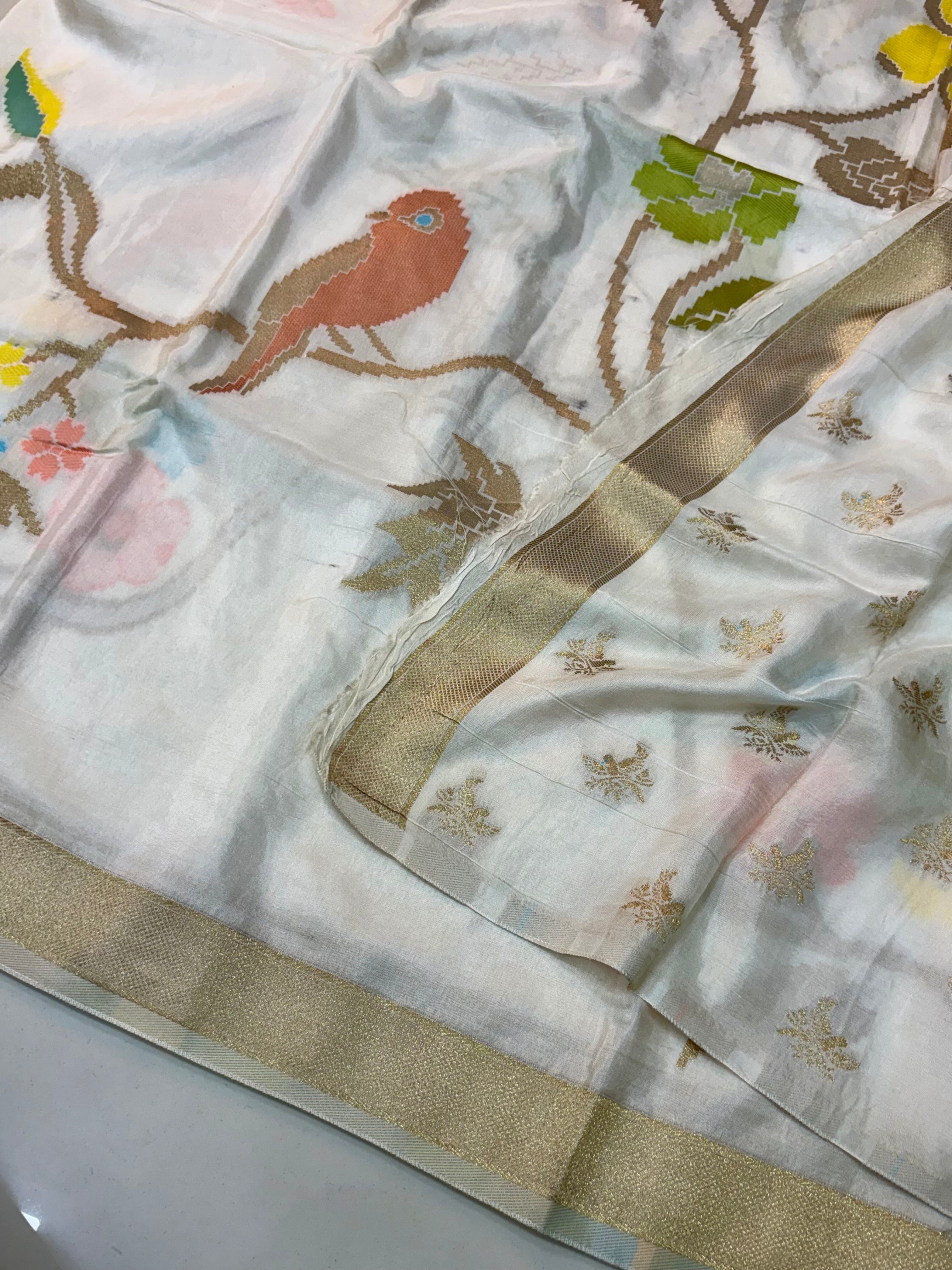 Russian Silk Jamdani Sarees