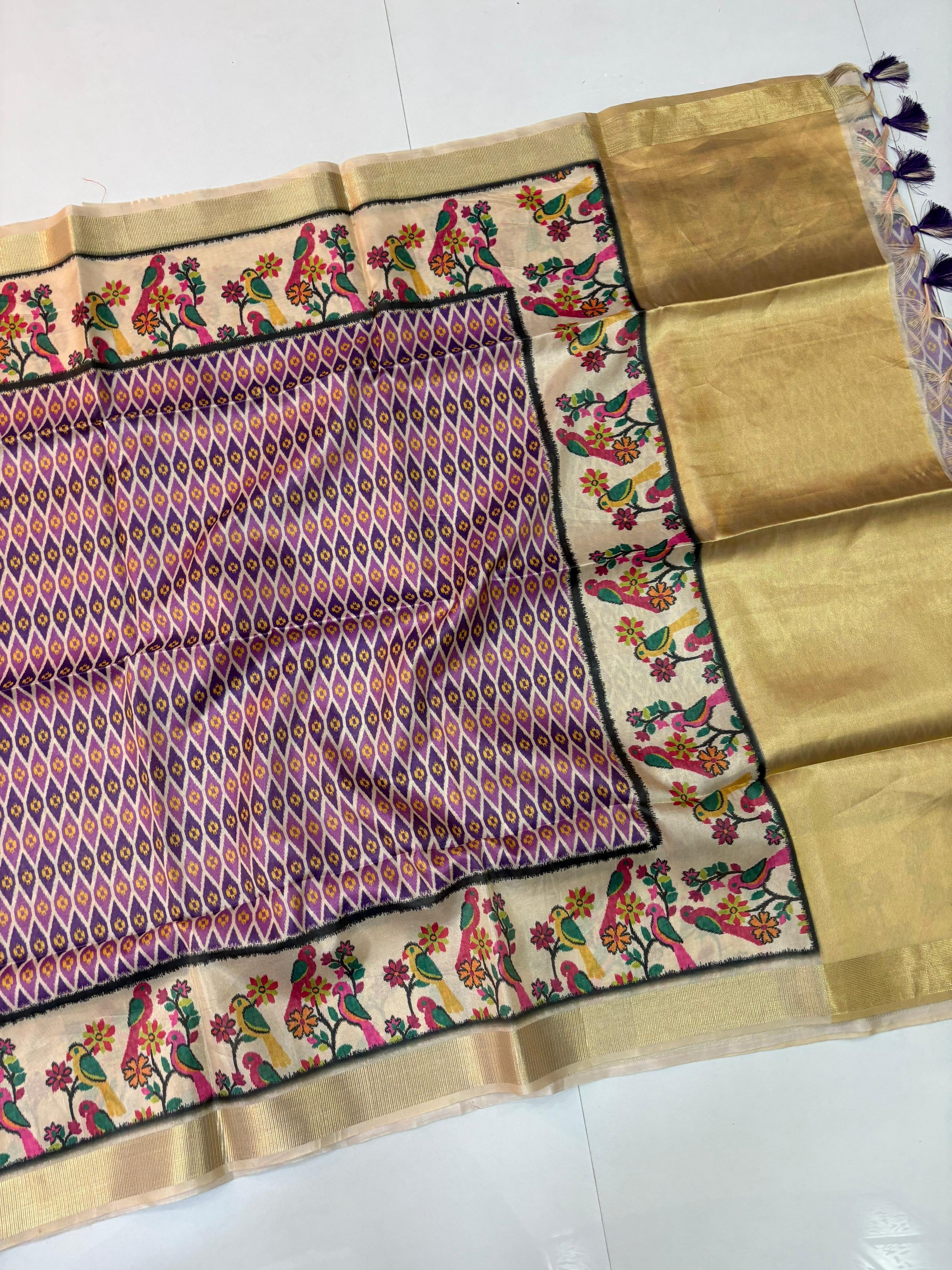 Tissue Fancy Patola Sarees