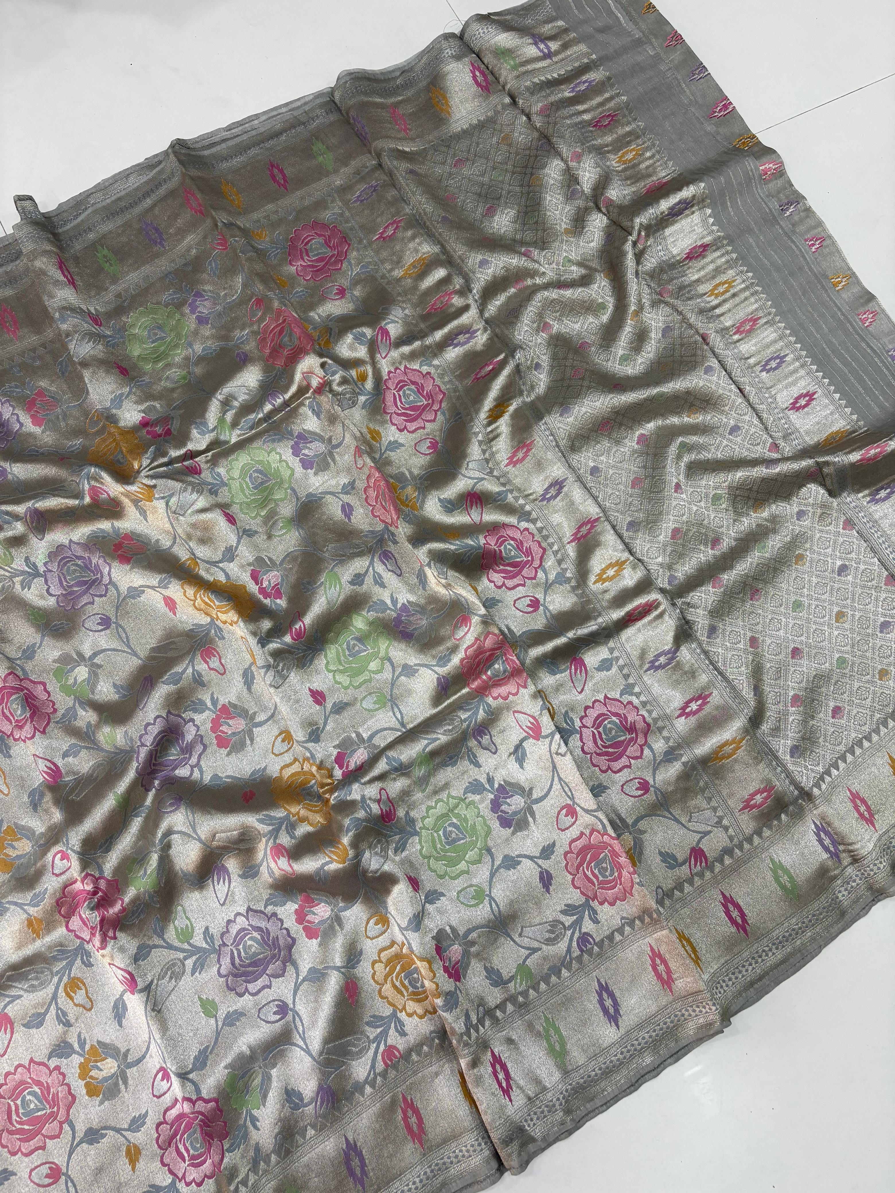 Tissue Georgette Paithani Weaving