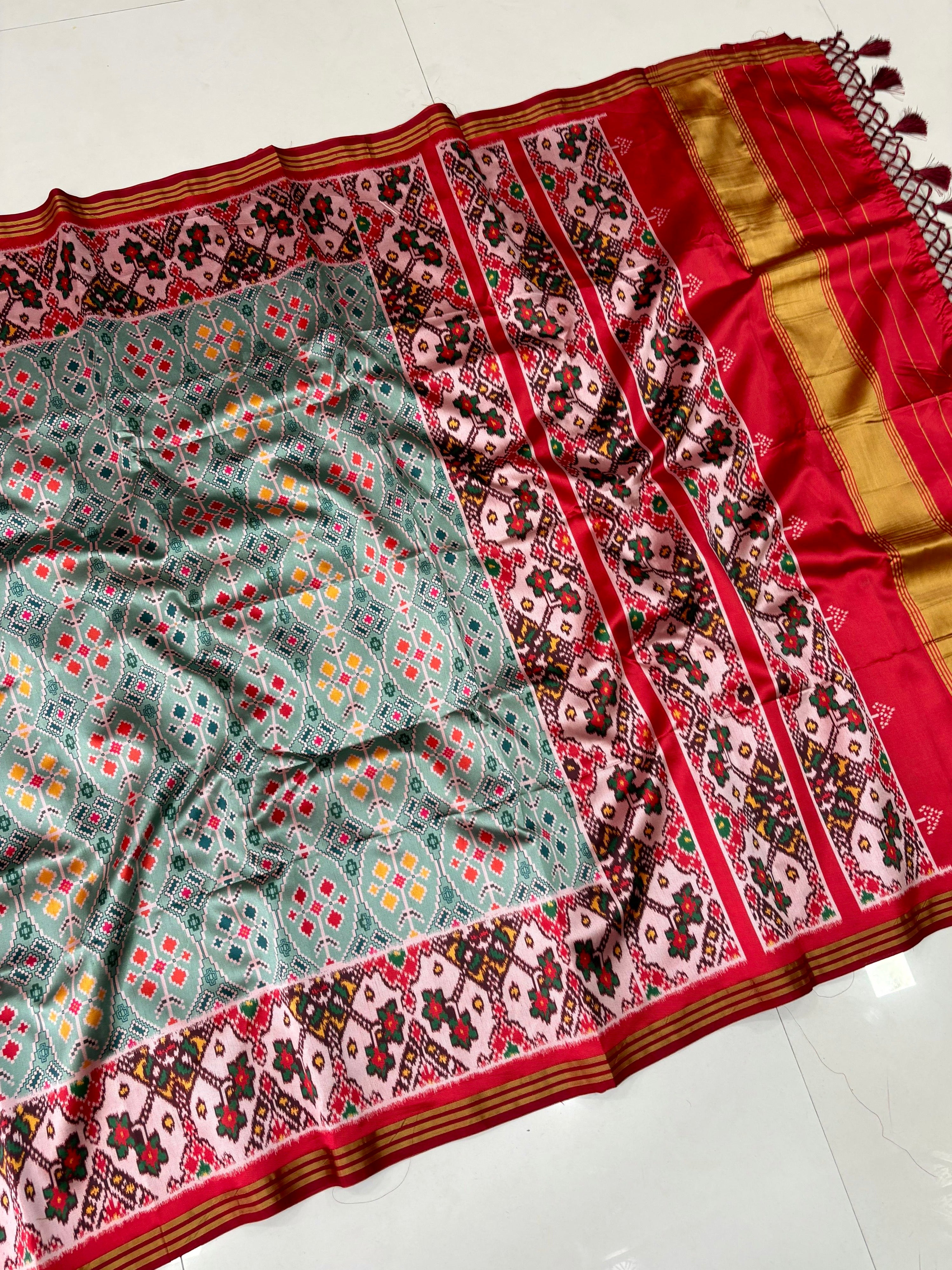 Pastel Patola Printed Sarees