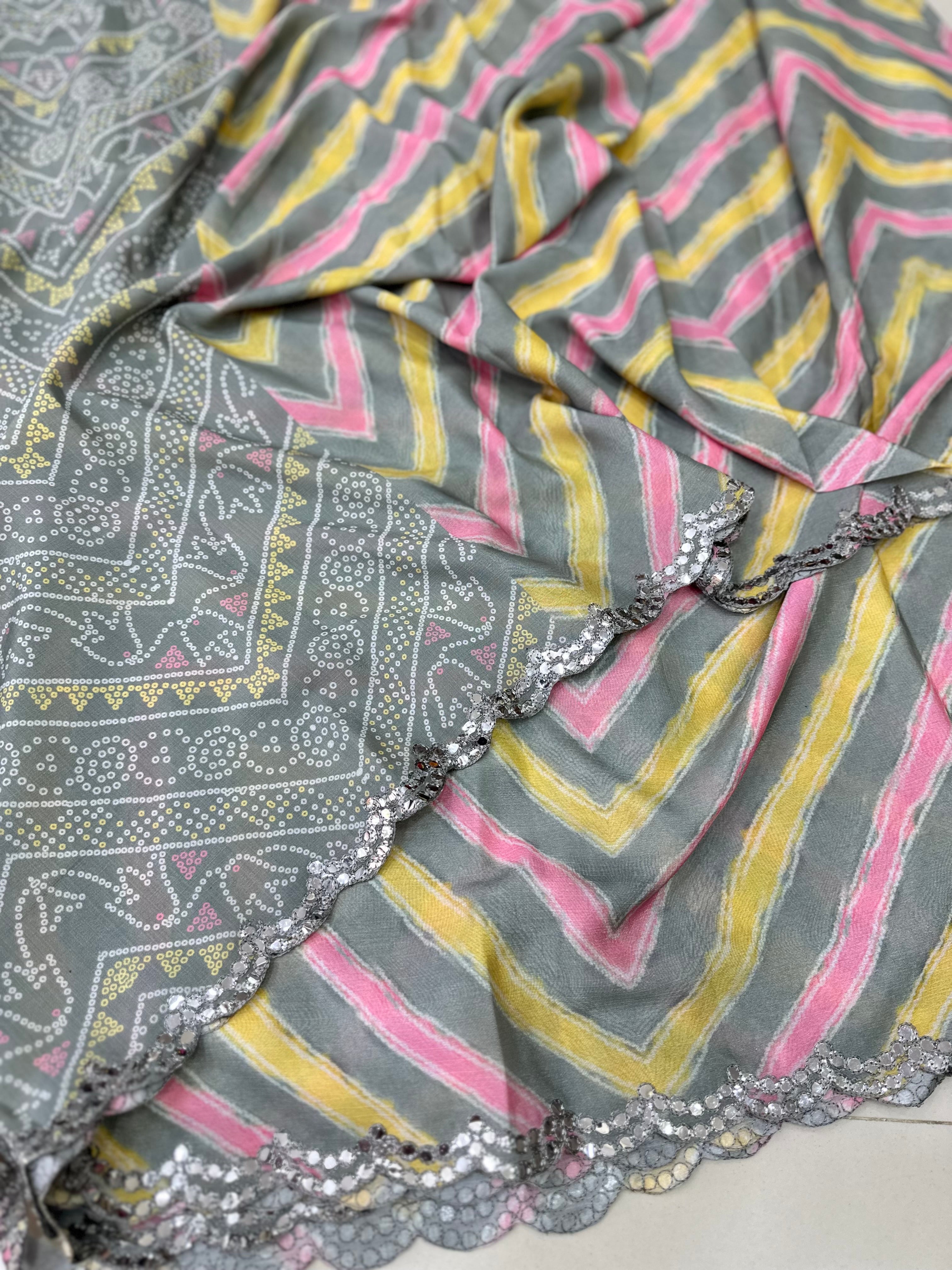 Chiffon Georgette Leheriya