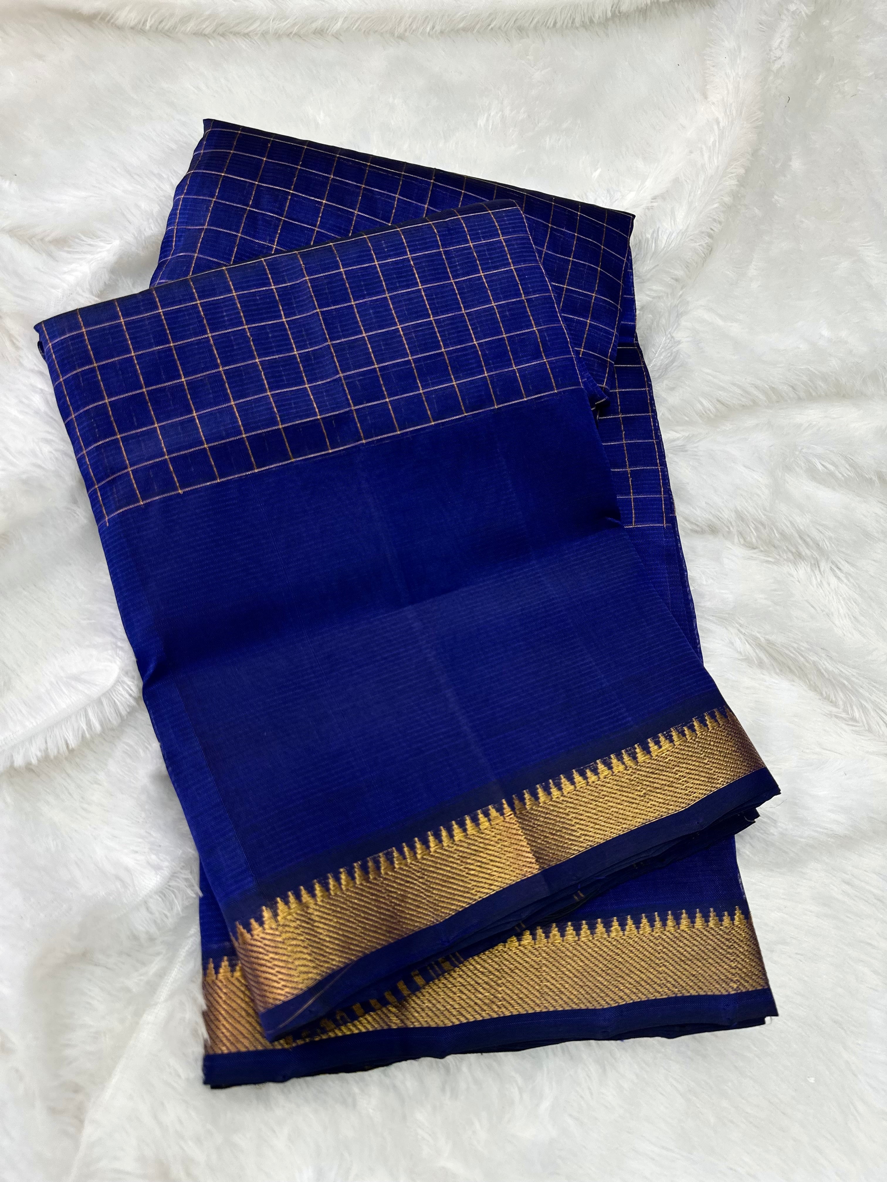 Neelam~ Handloom Mangalagiri Pattu
