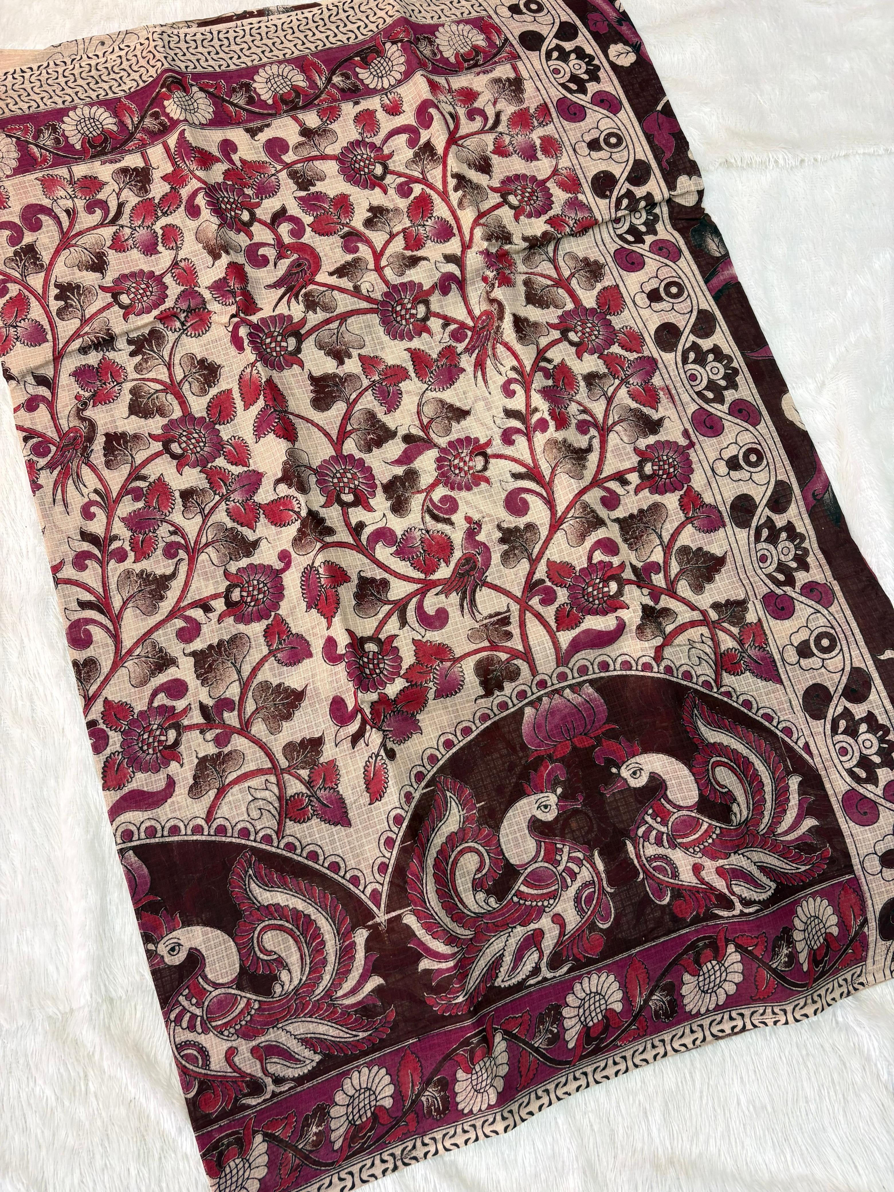 Peacock Kota Kalamkari