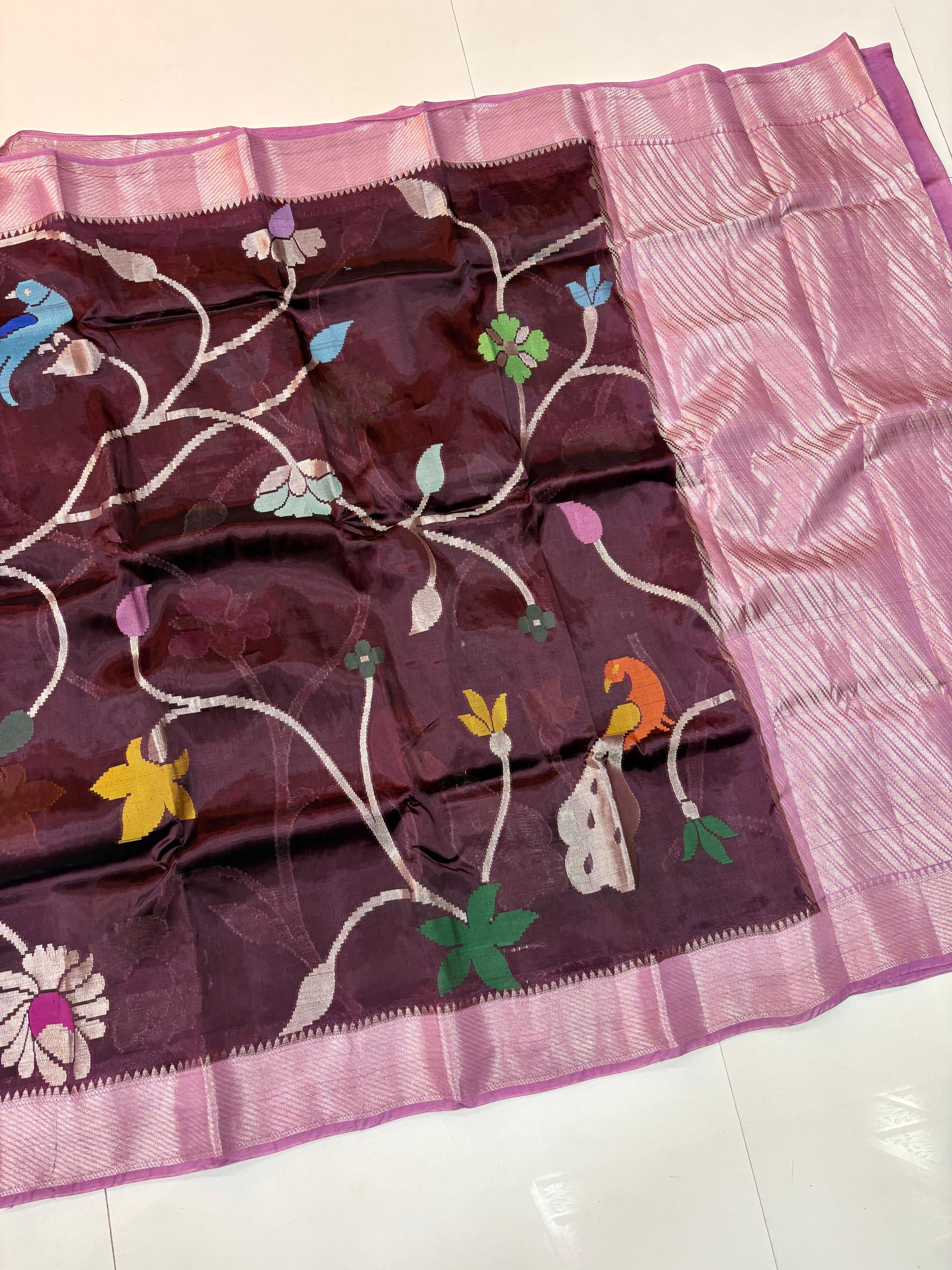 Paper Silk Jamdani Sarees