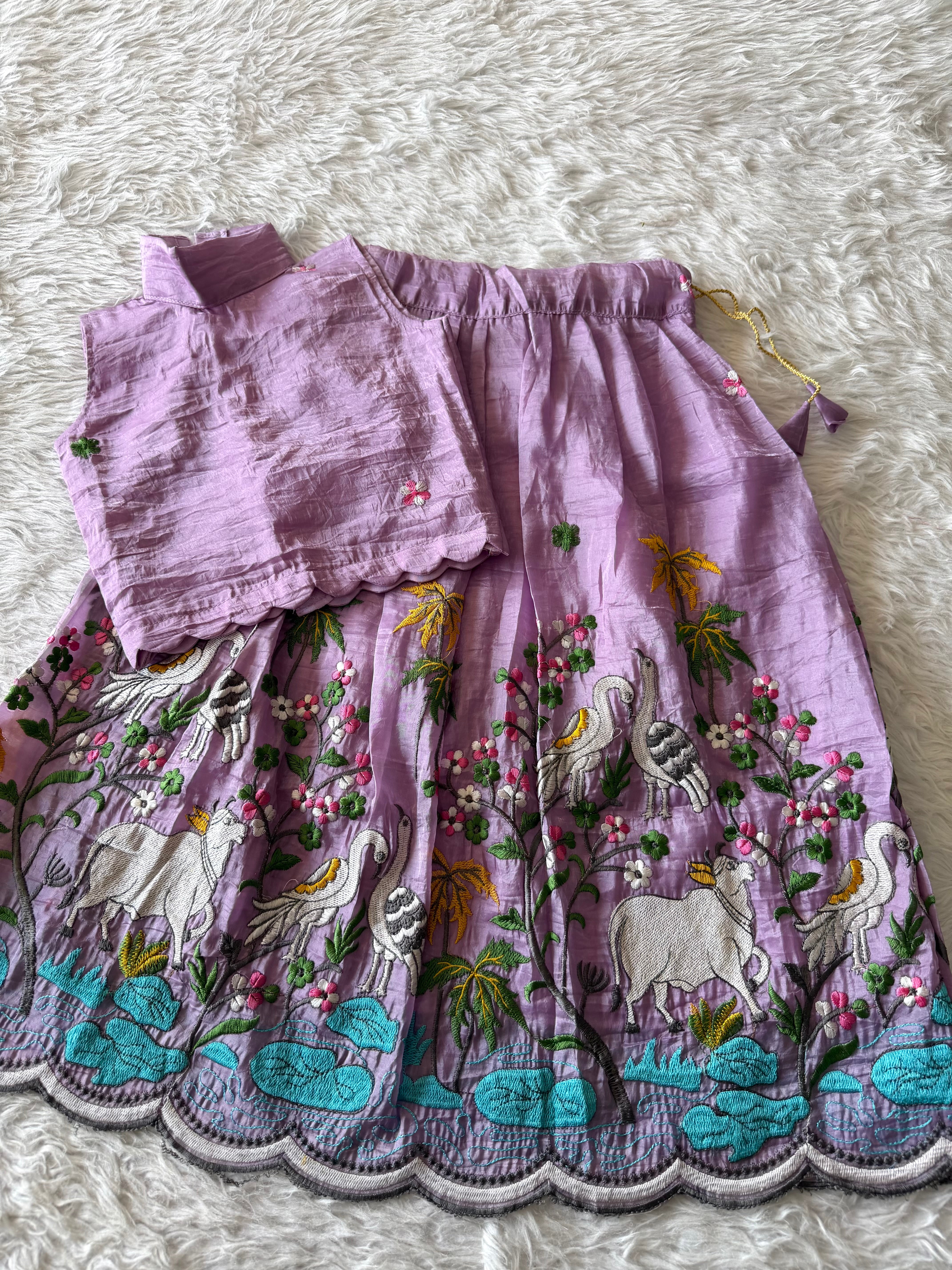 Kids Embriodery Lehenga