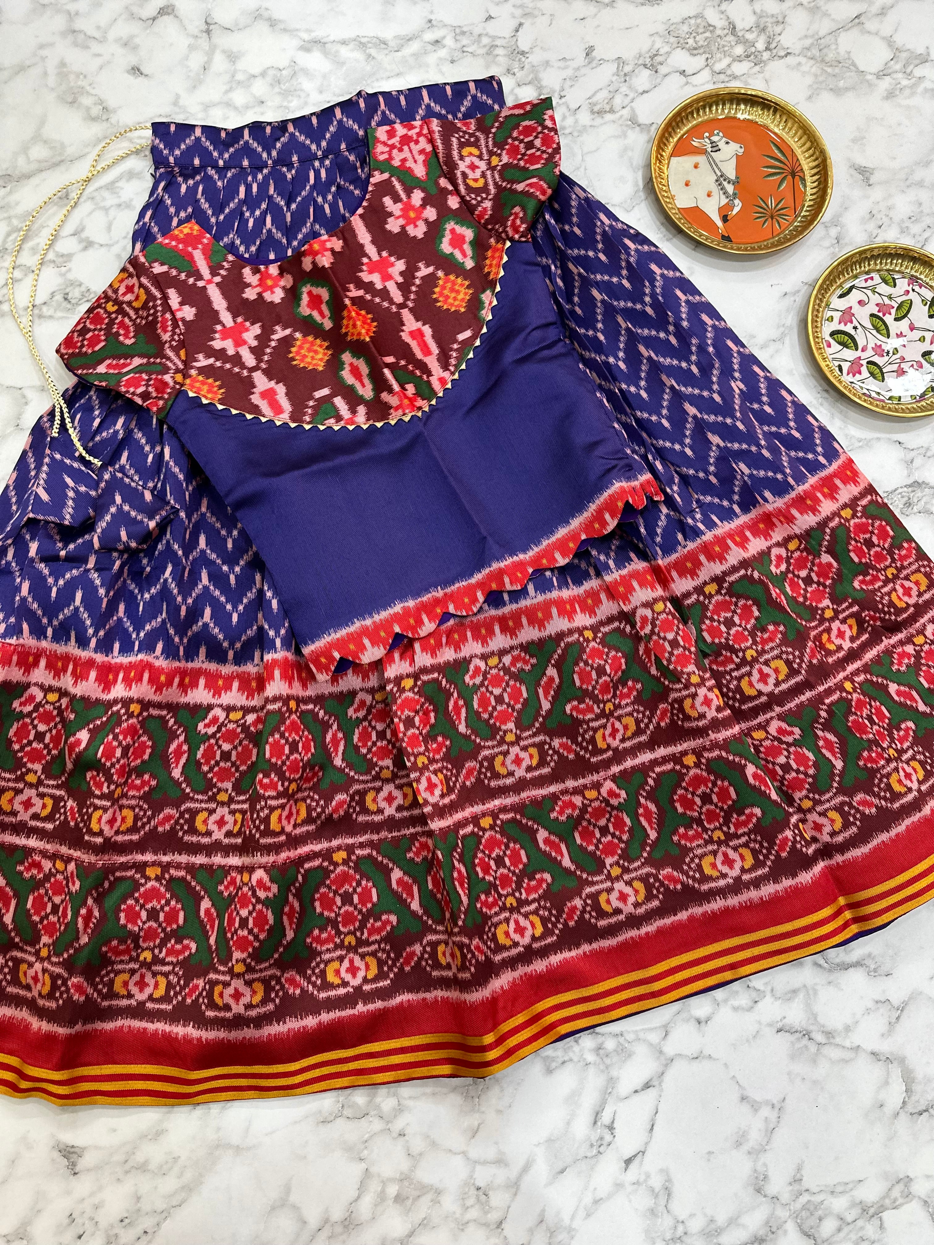 Fancy Patola Kids Lehenga