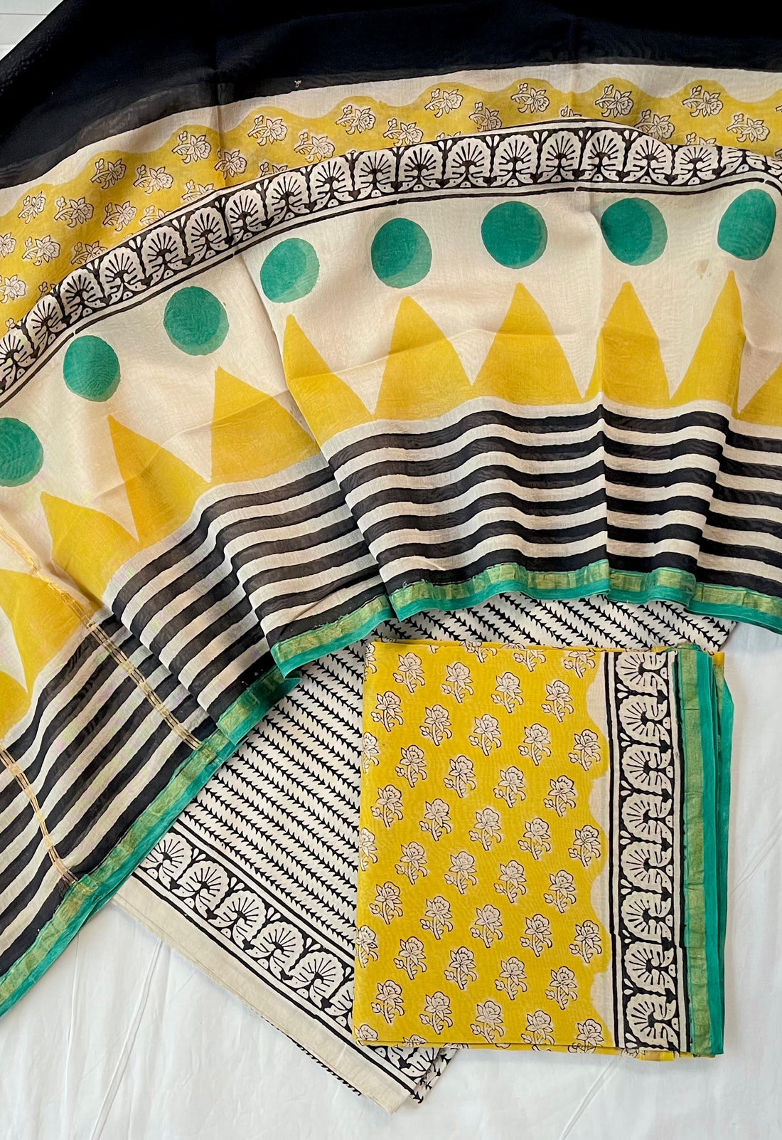 Pure Bagru Chanderi Silk Suits