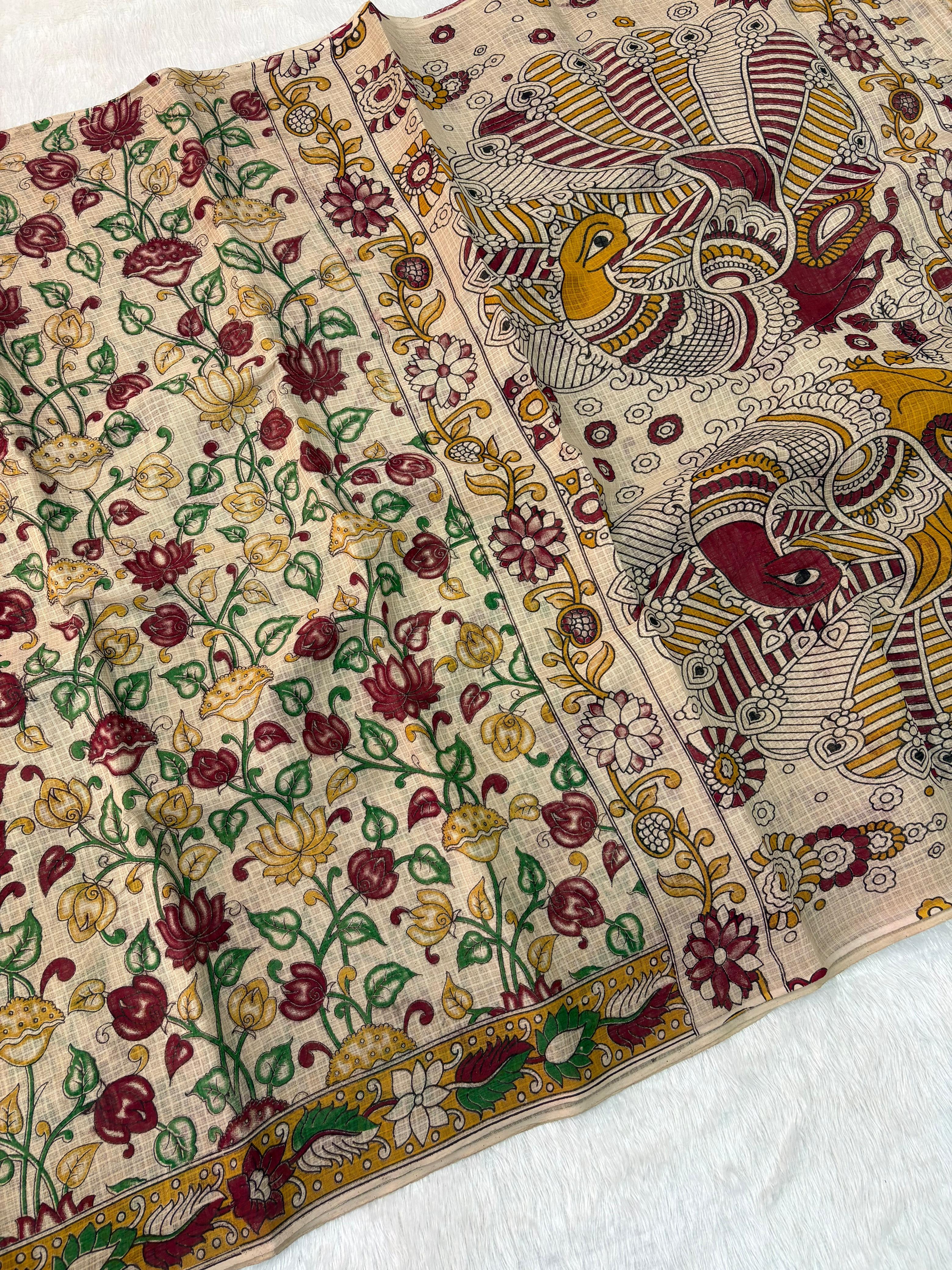 Pichwai Floral Kota Kalamkari