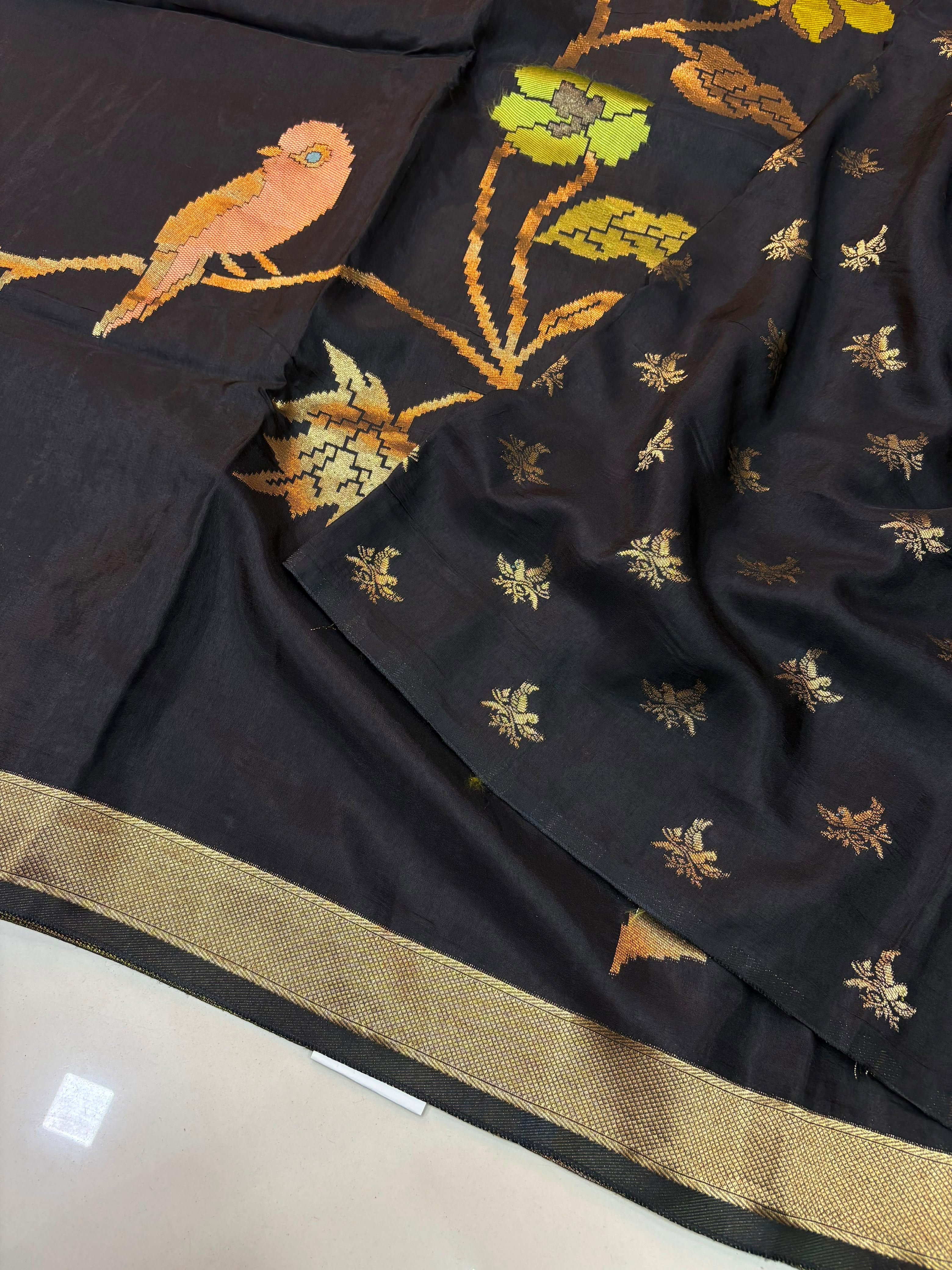 Russian Silk Jamdani Sarees