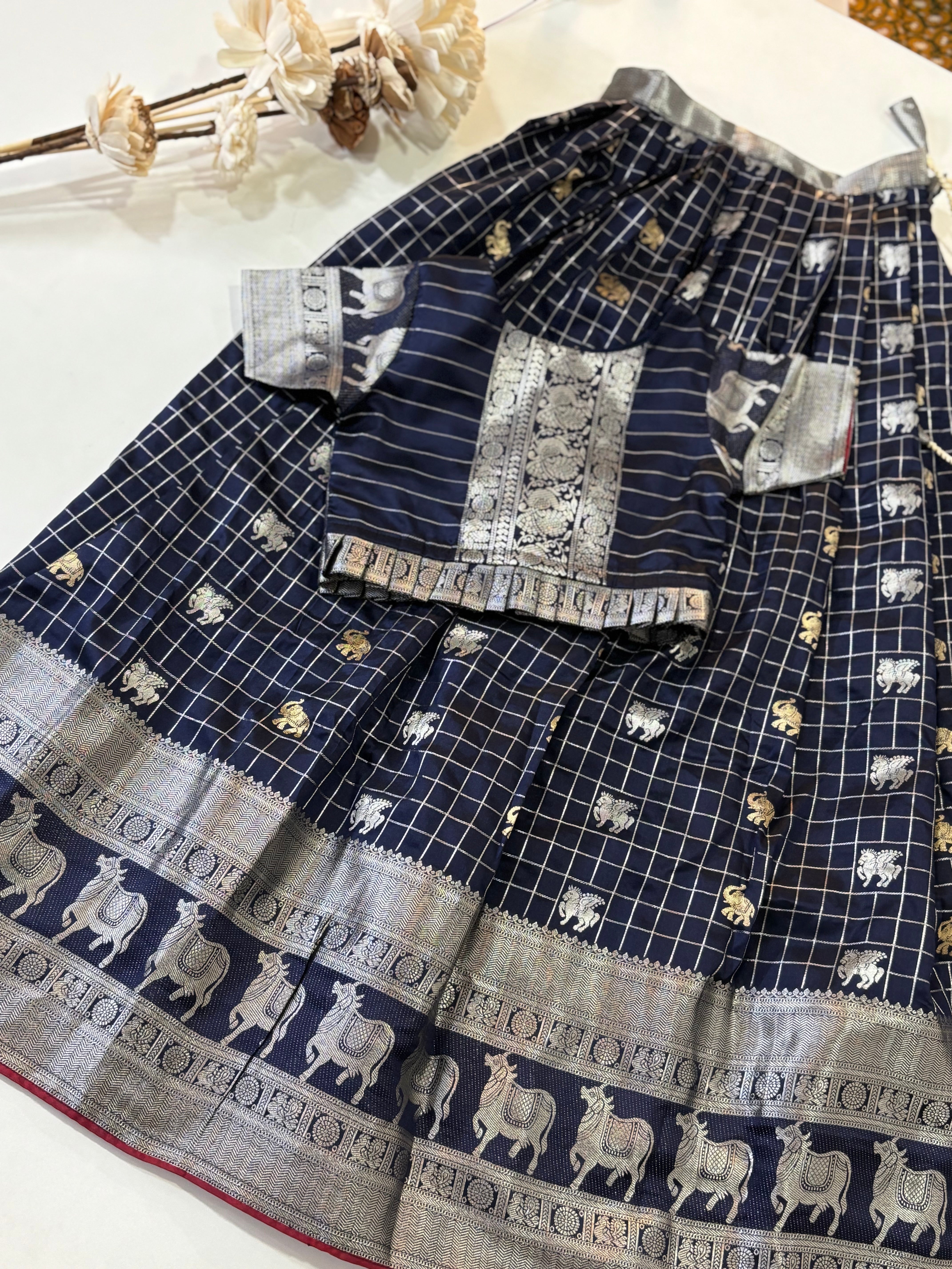 Vintage Kanchi Kids Lehenga