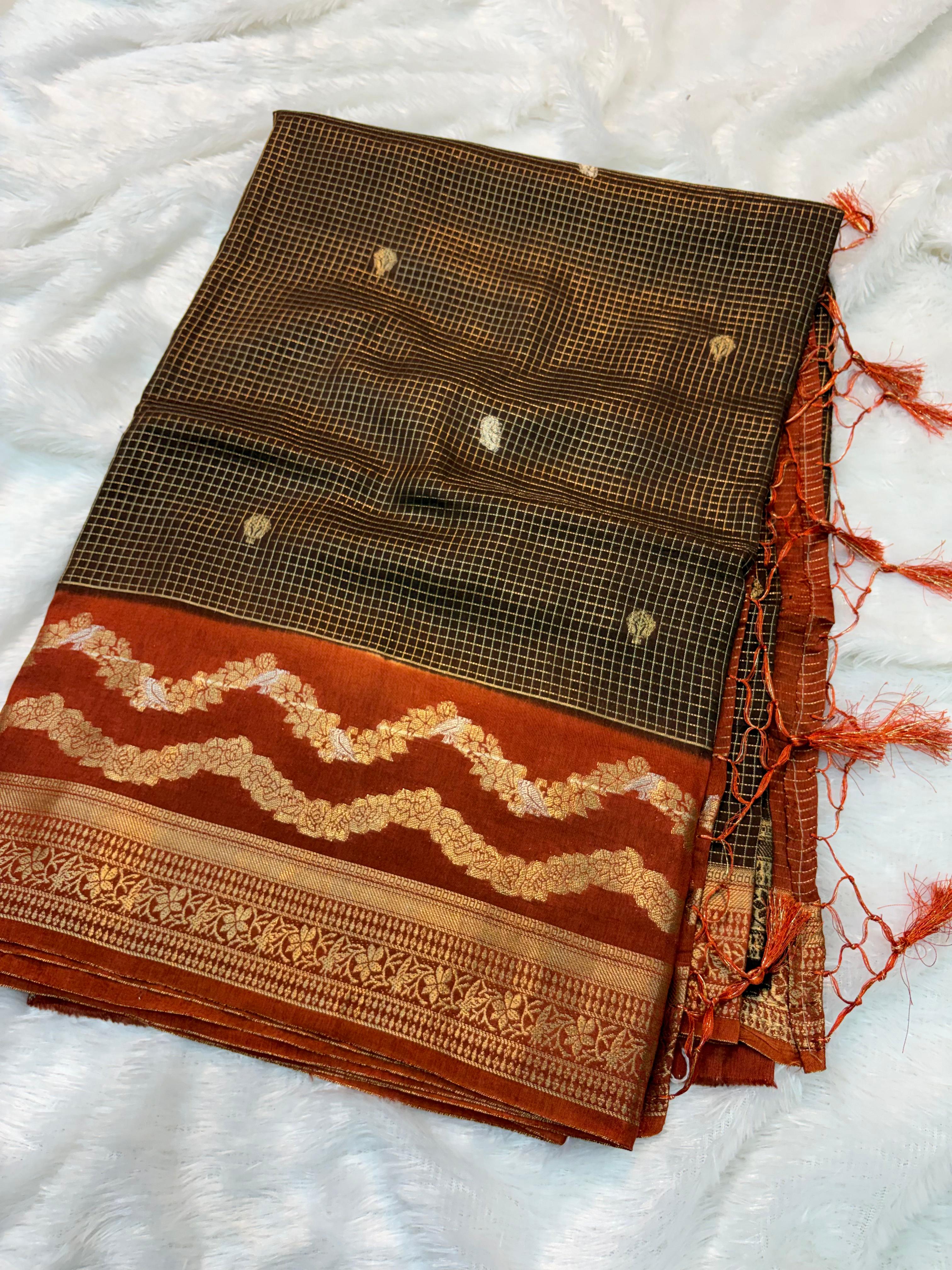 Vintage Semi Gadwal Sarees