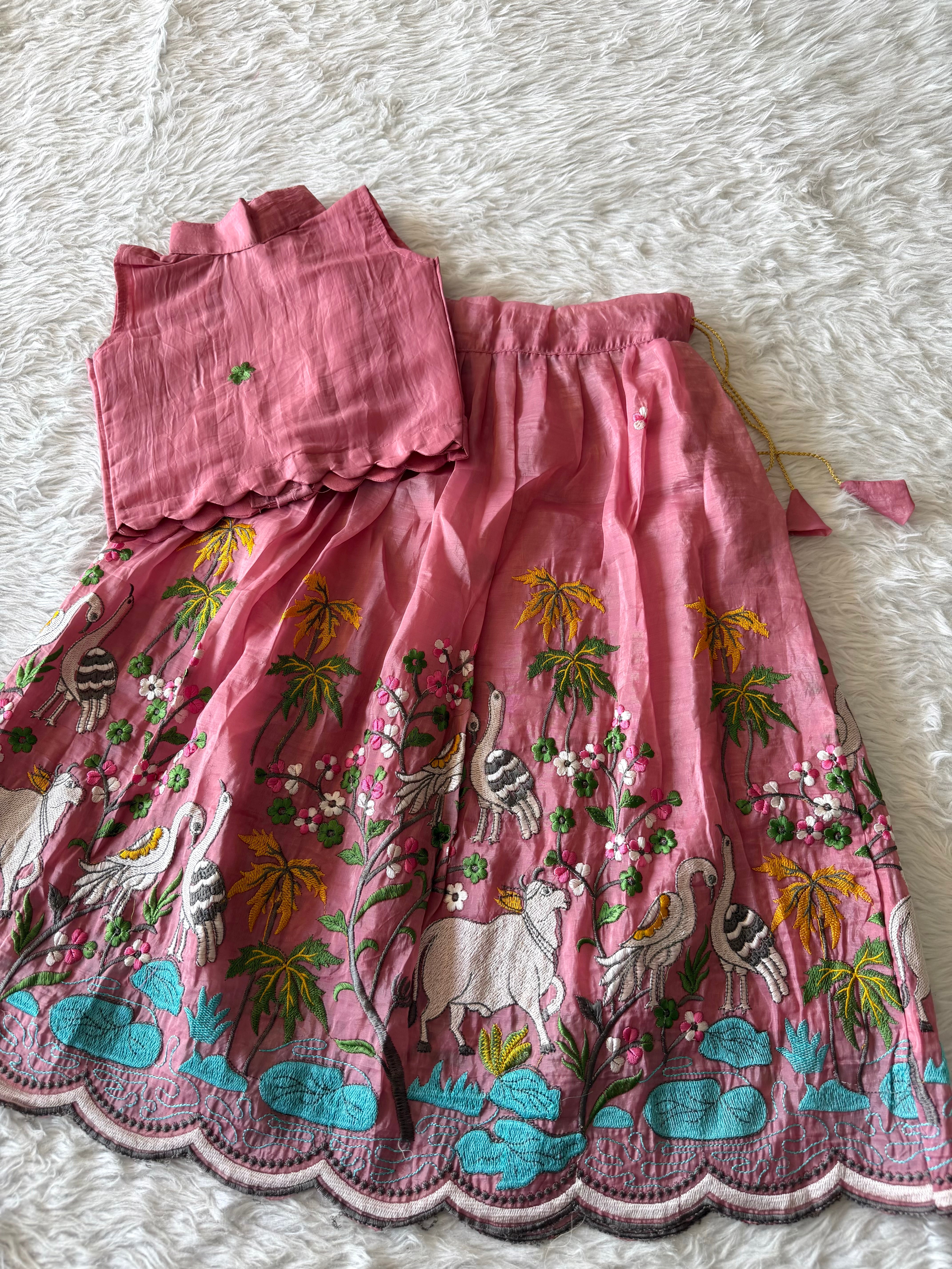 Kids Embriodery Lehenga