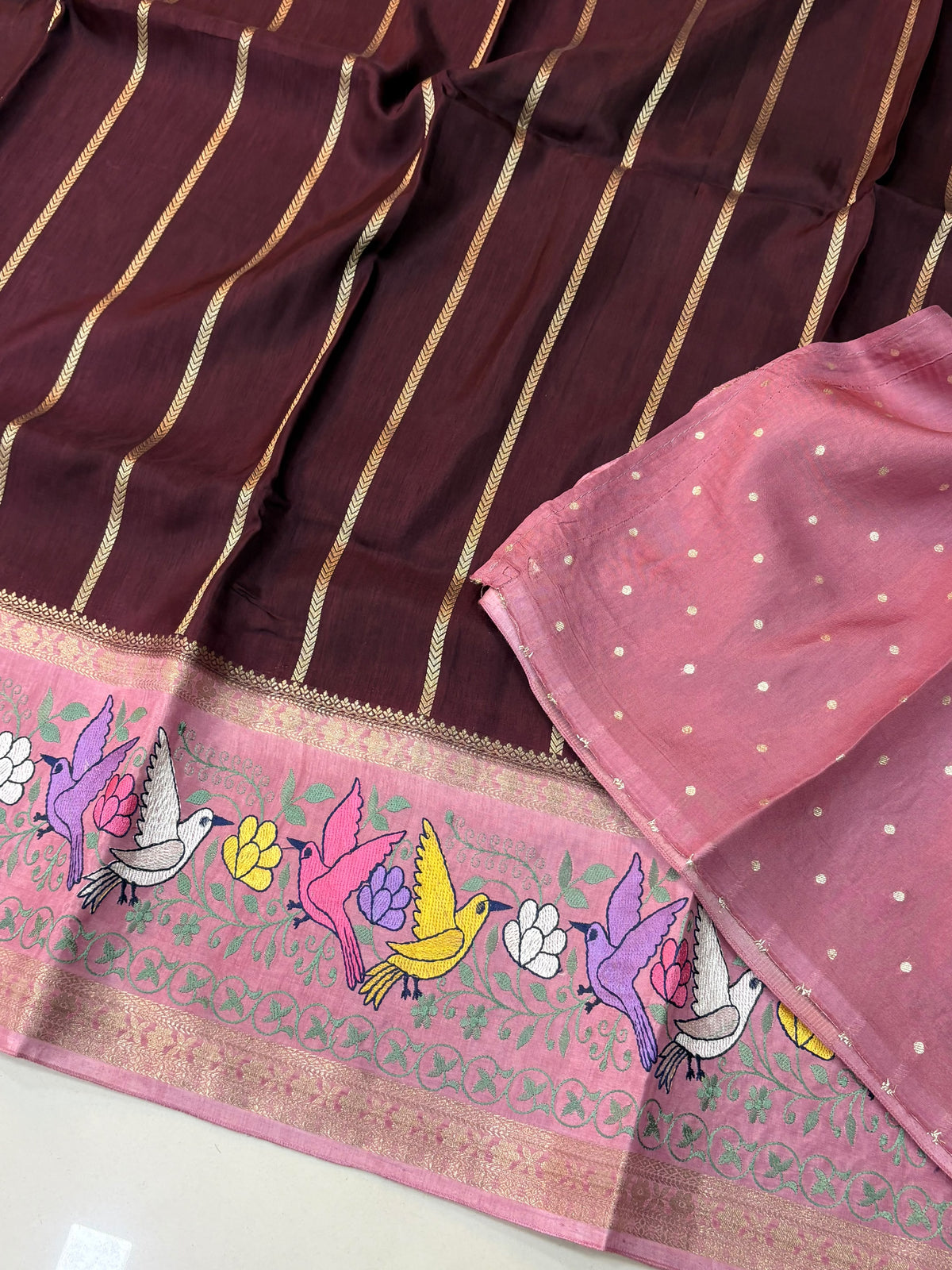 Designer Green Mango Embroidery