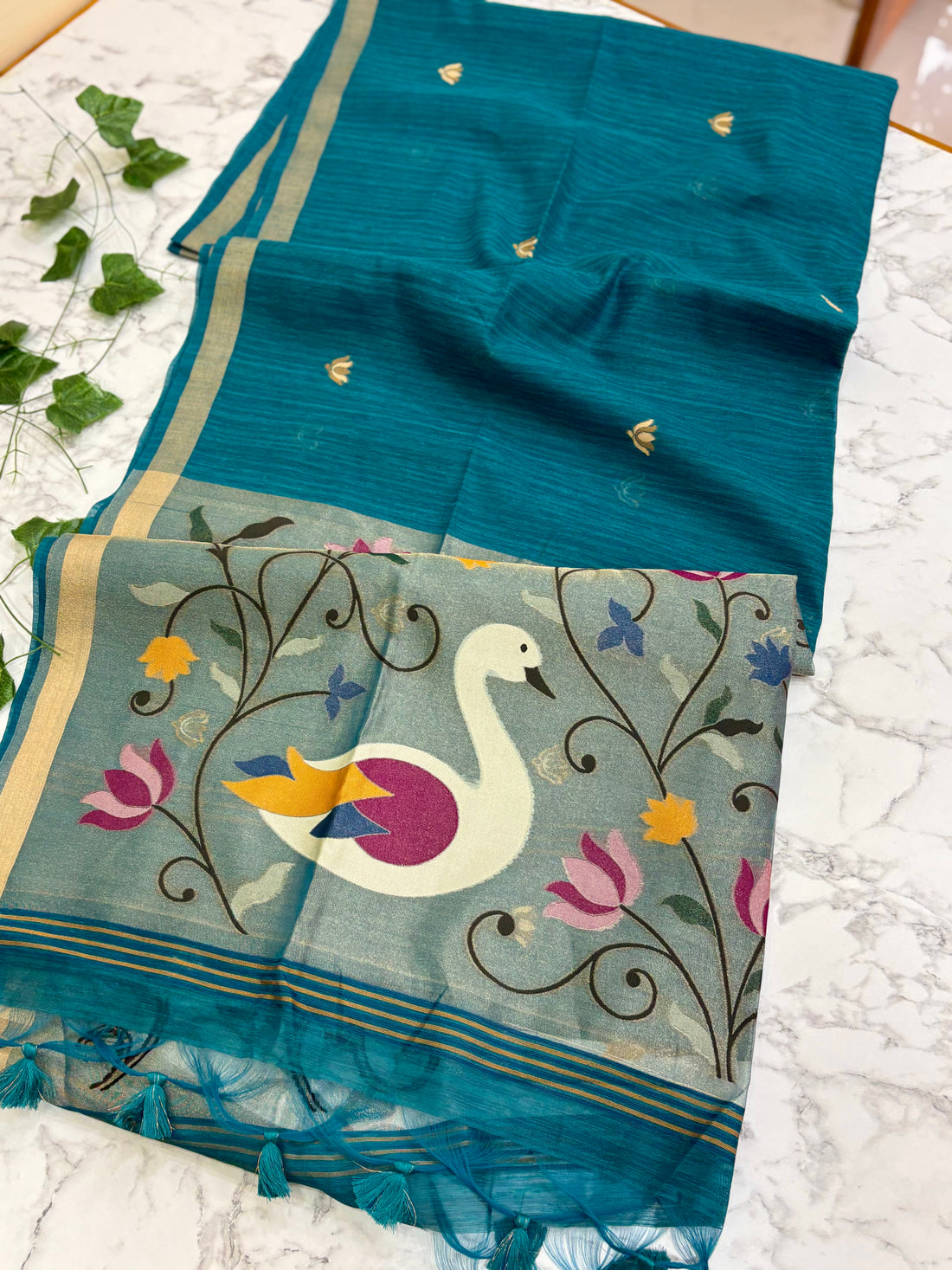 Fancy Linen Tussar Jamdhani