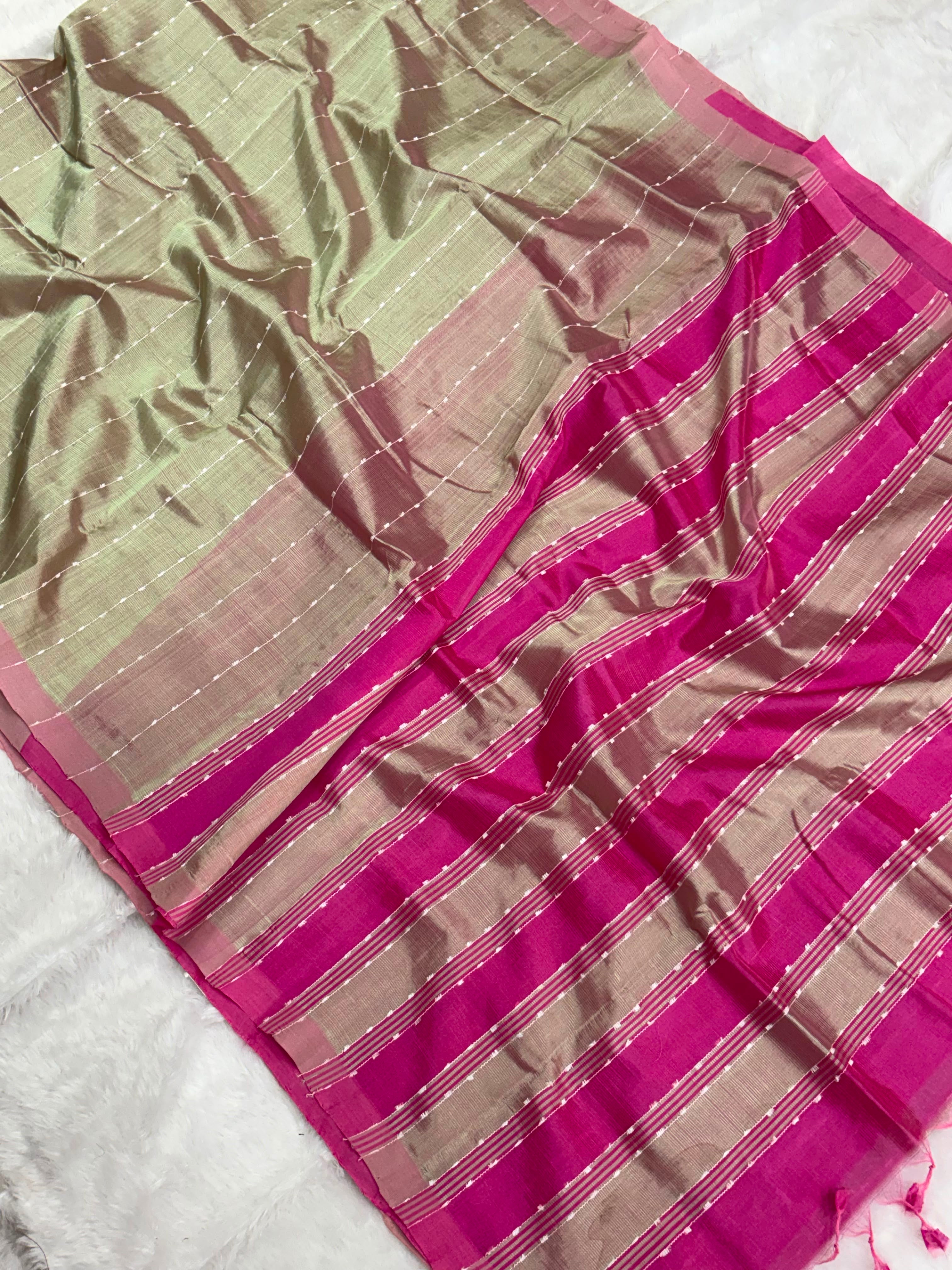Pure Handloom Mangalagiri Pattu