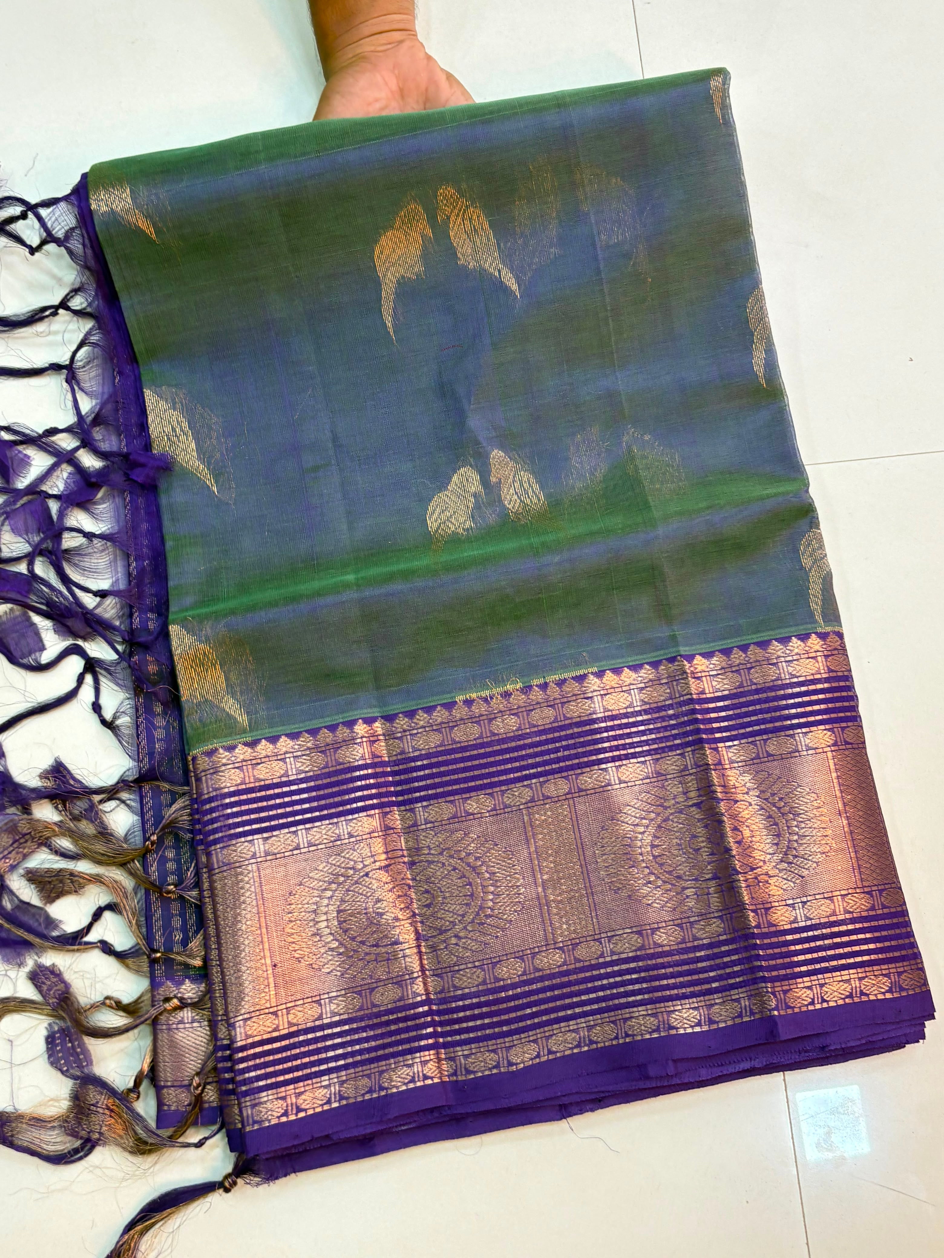 Vintage Handloom Mangalagiri Pattu Saree
