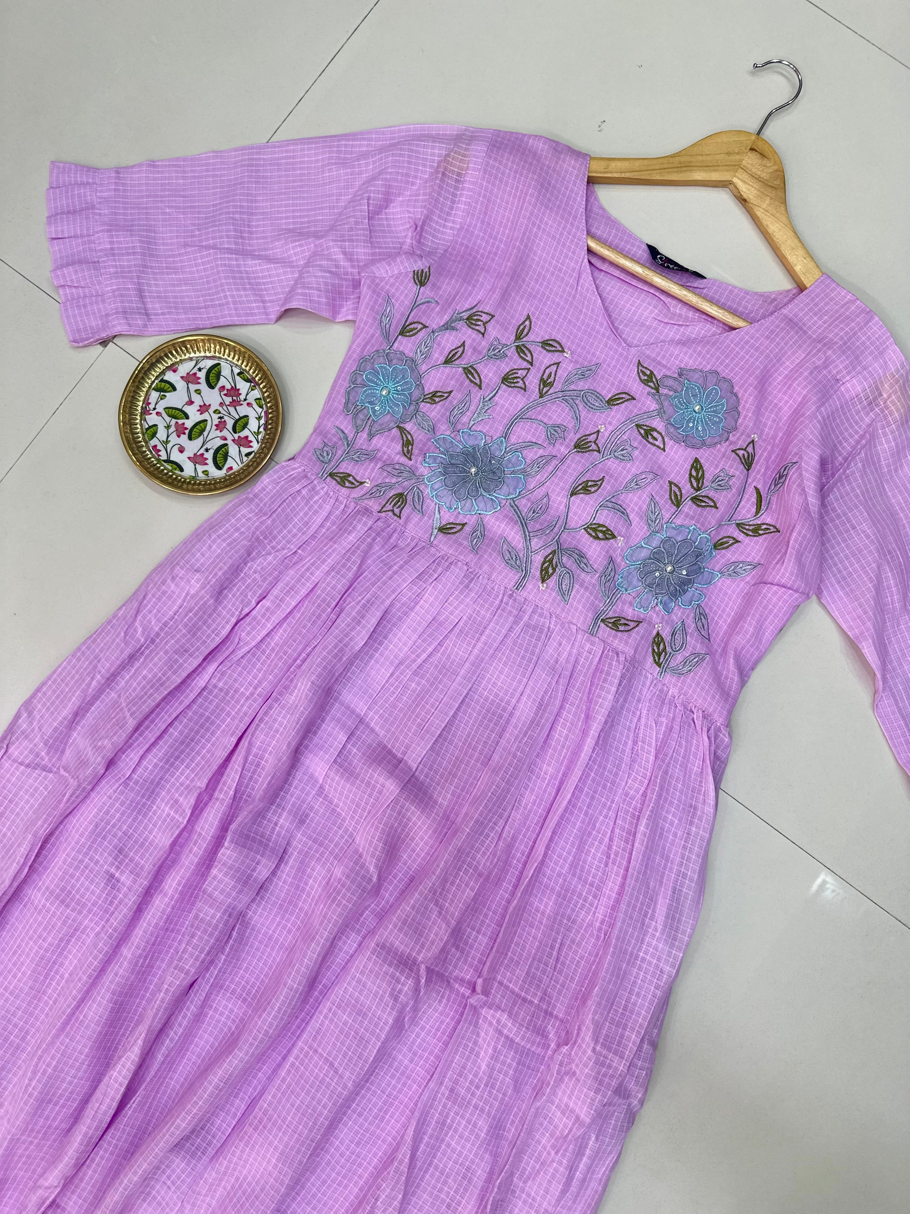 Kota Appliqué Embroidery Maxi