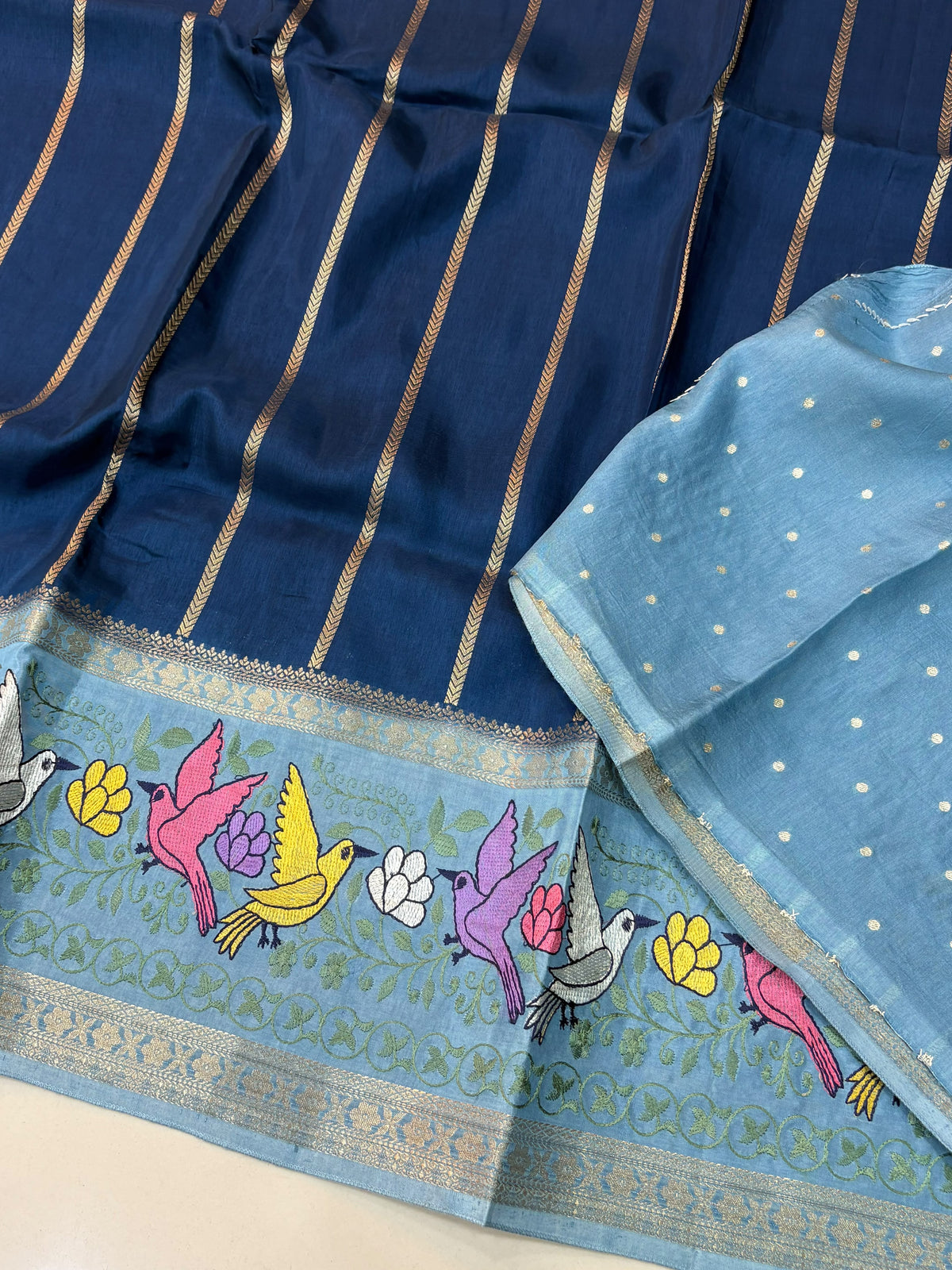 Designer Green Mango Embroidery