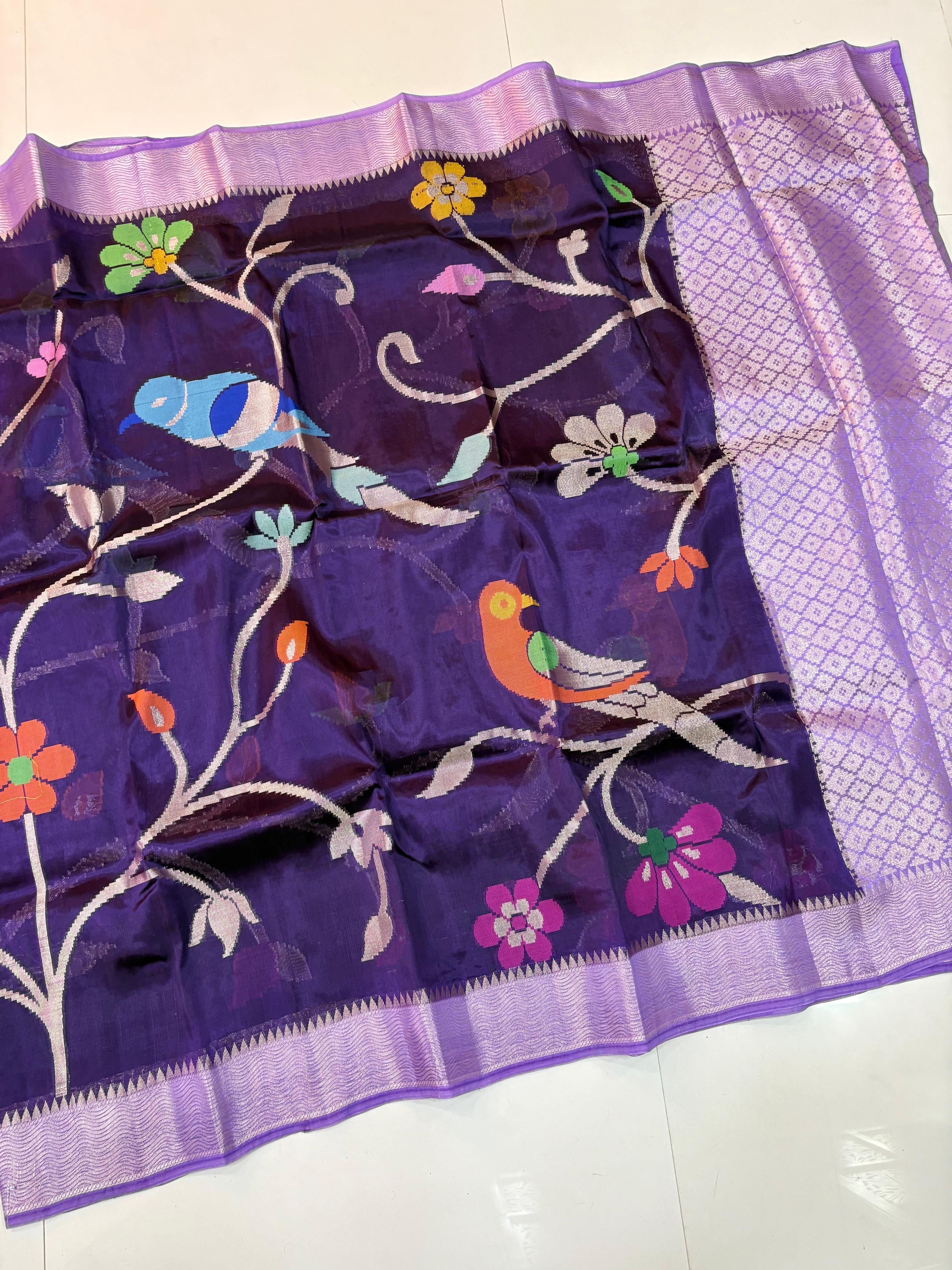 Paper Silk Jamdani Sarees