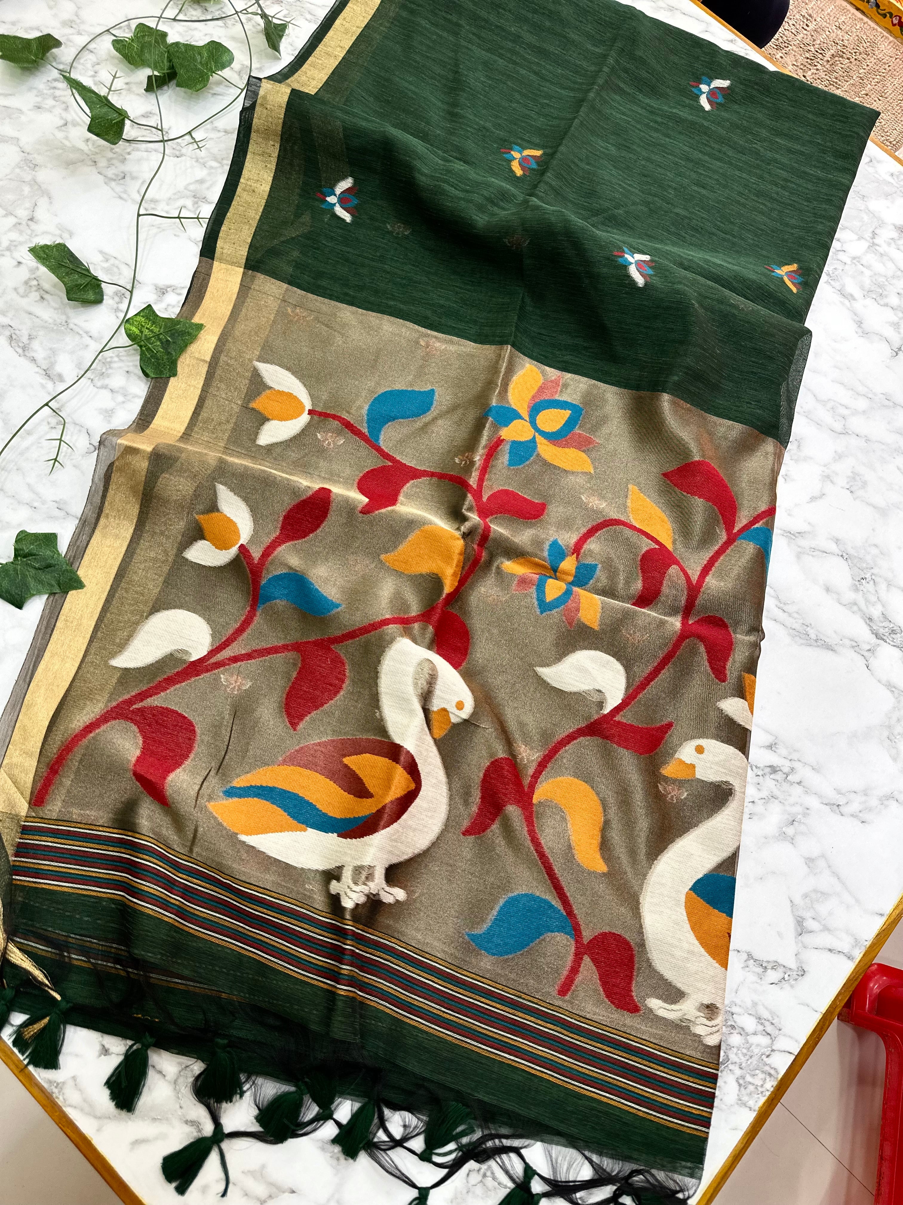 Linen Tussar Jamdhani
