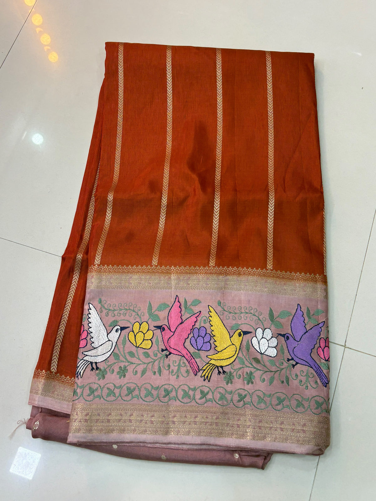 Designer Green Mango Embroidery