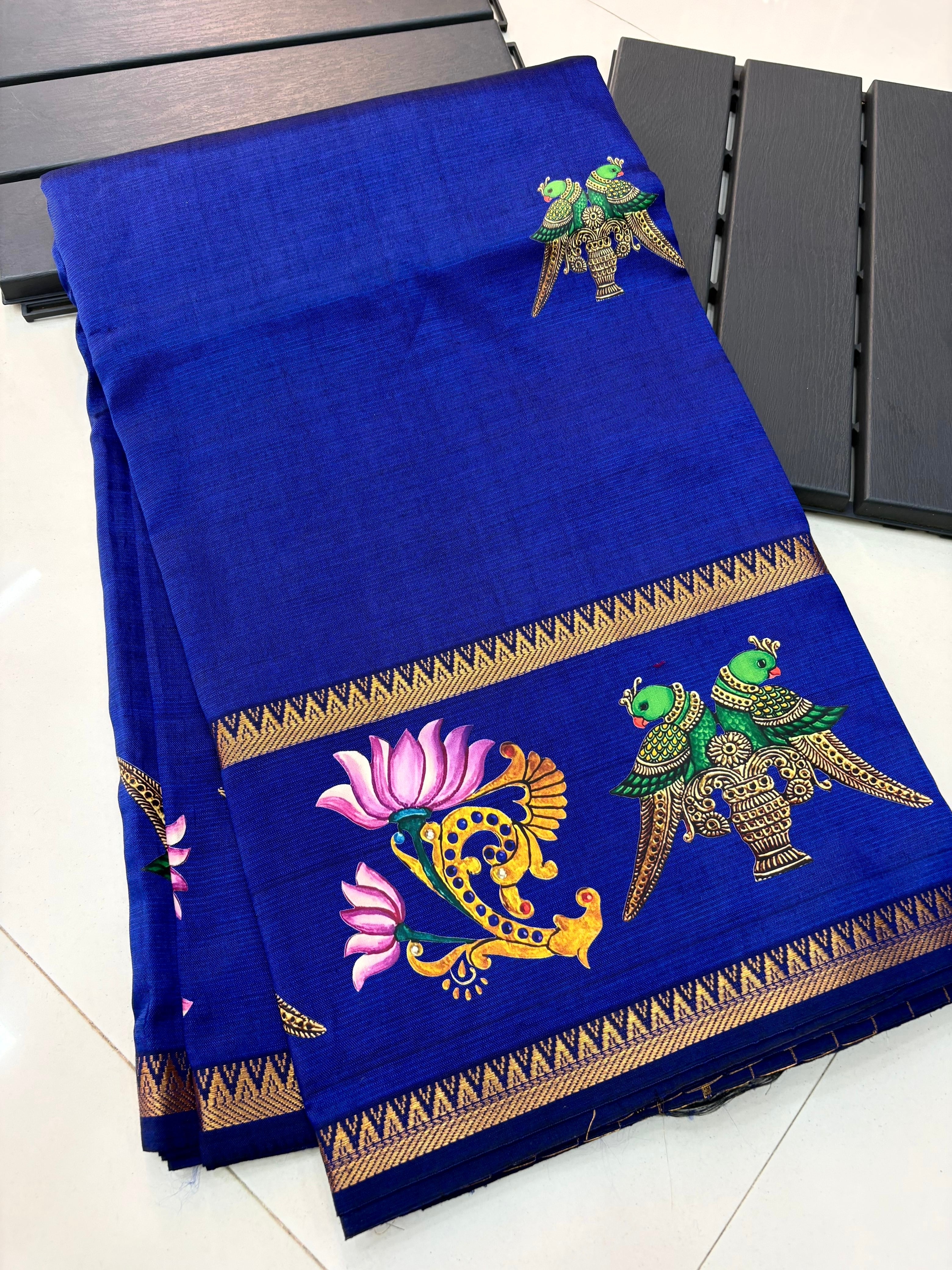 Mangalagiri Pattu Tanjore print