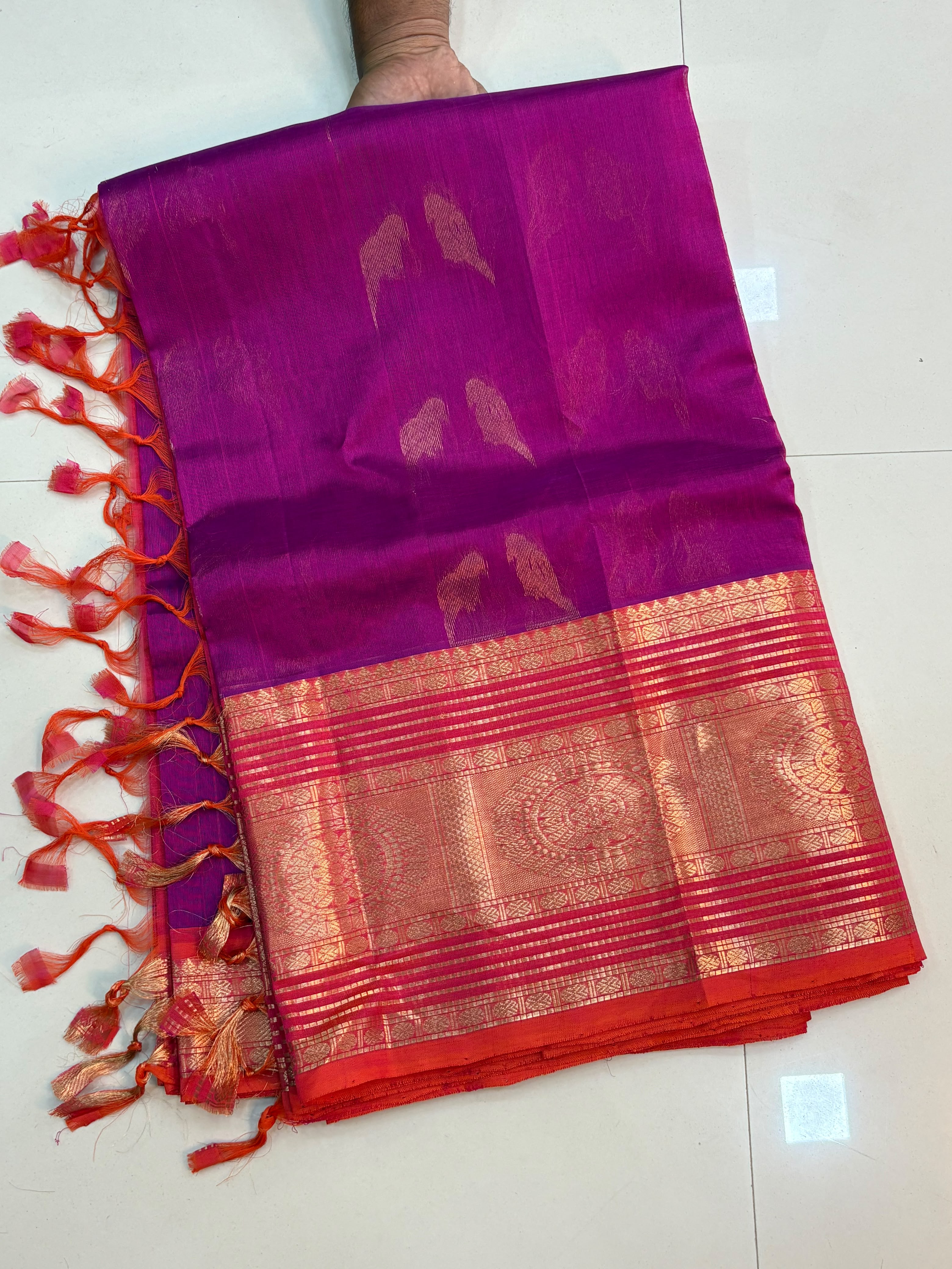 Vintage Handloom Mangalagiri Pattu Saree