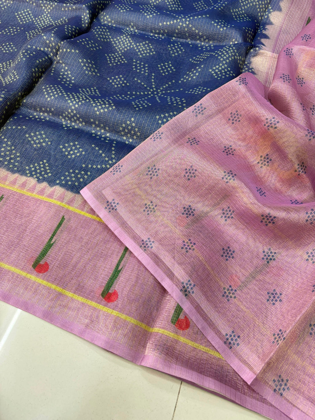 Kota Fancy Tissue Paithani Sarees