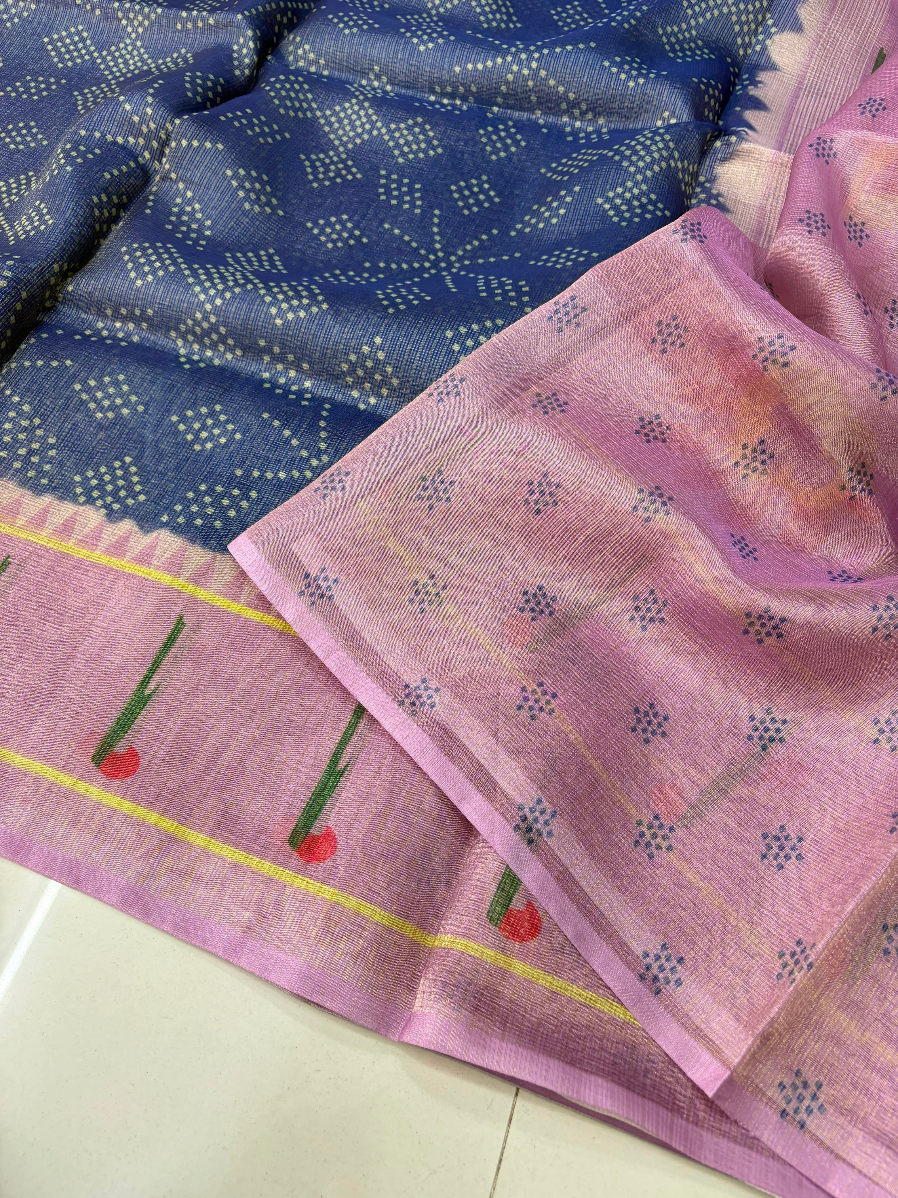 Fancy Tissue Paithani Sarees