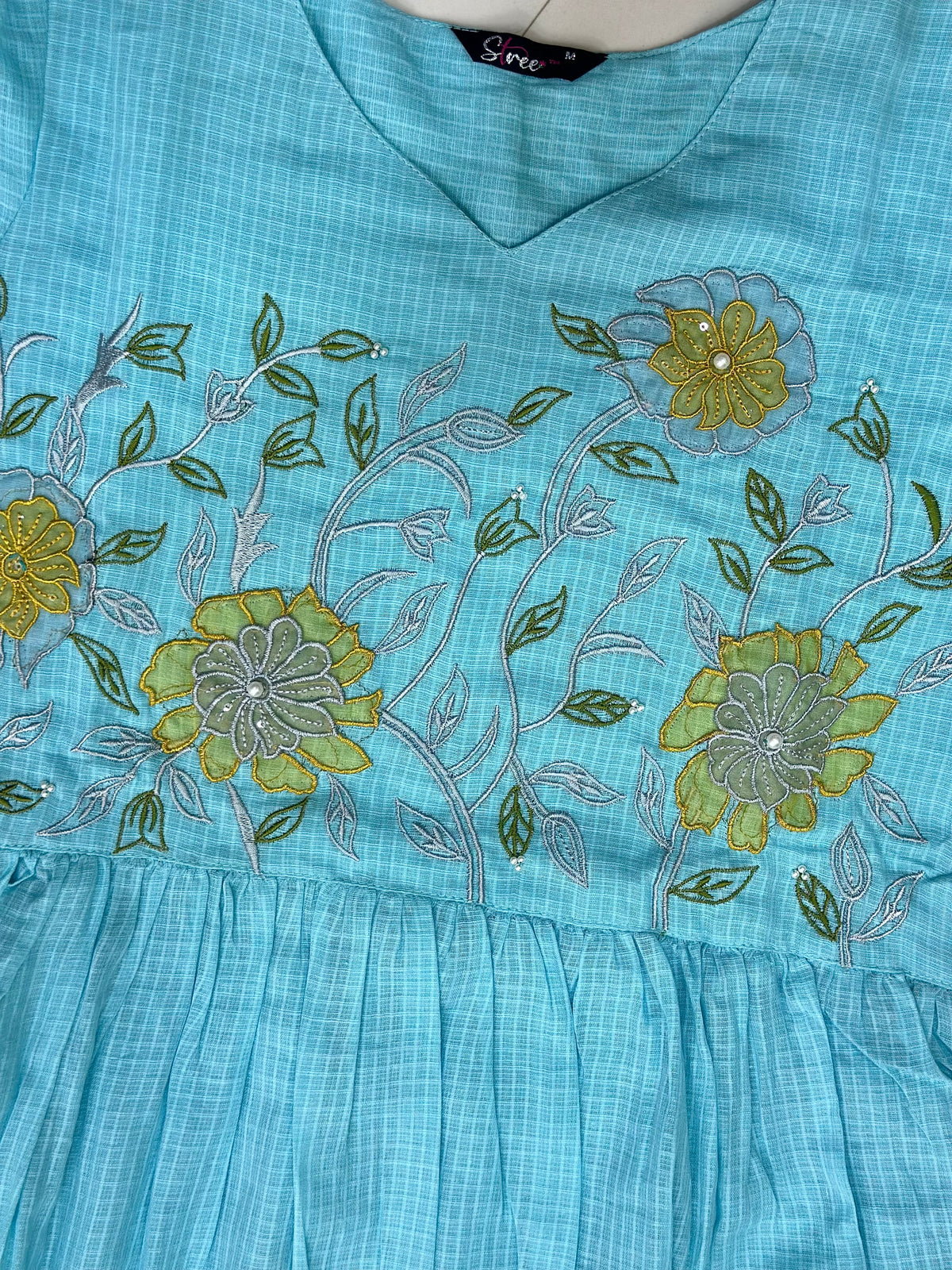 Kota Appliqué Embroidery Maxi