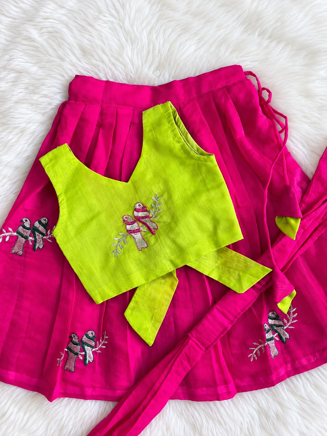 Parrot Kids Lehenga