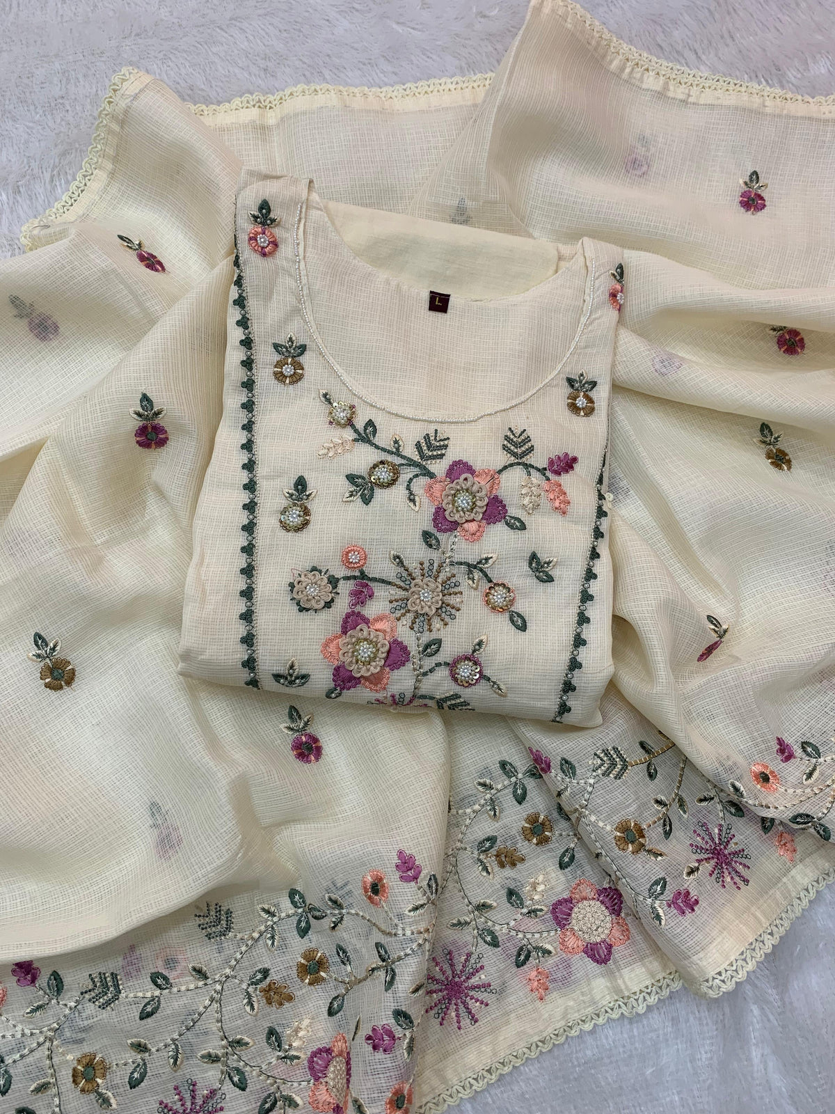 Kota Maggam Work Kurti Sets